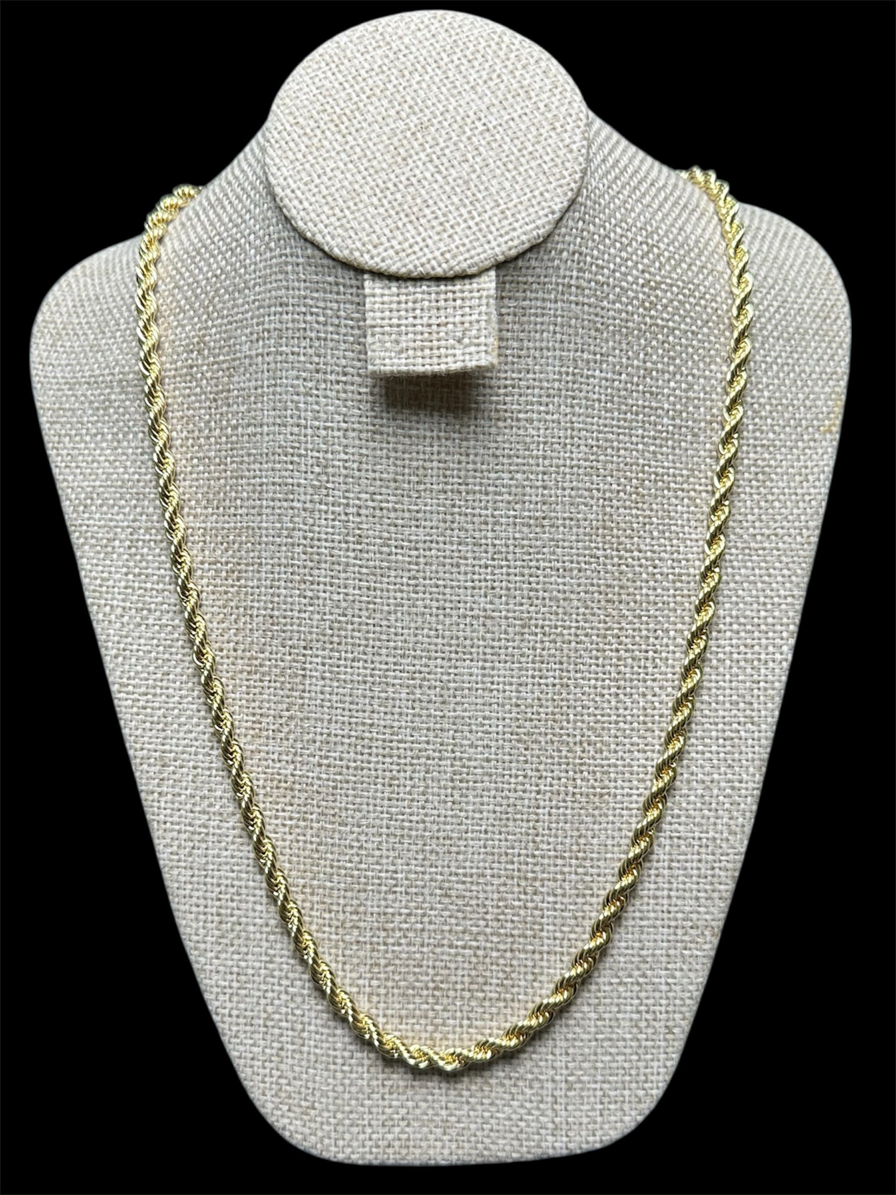 Cadena Torzal 5 mm Oro Laminado 18 K