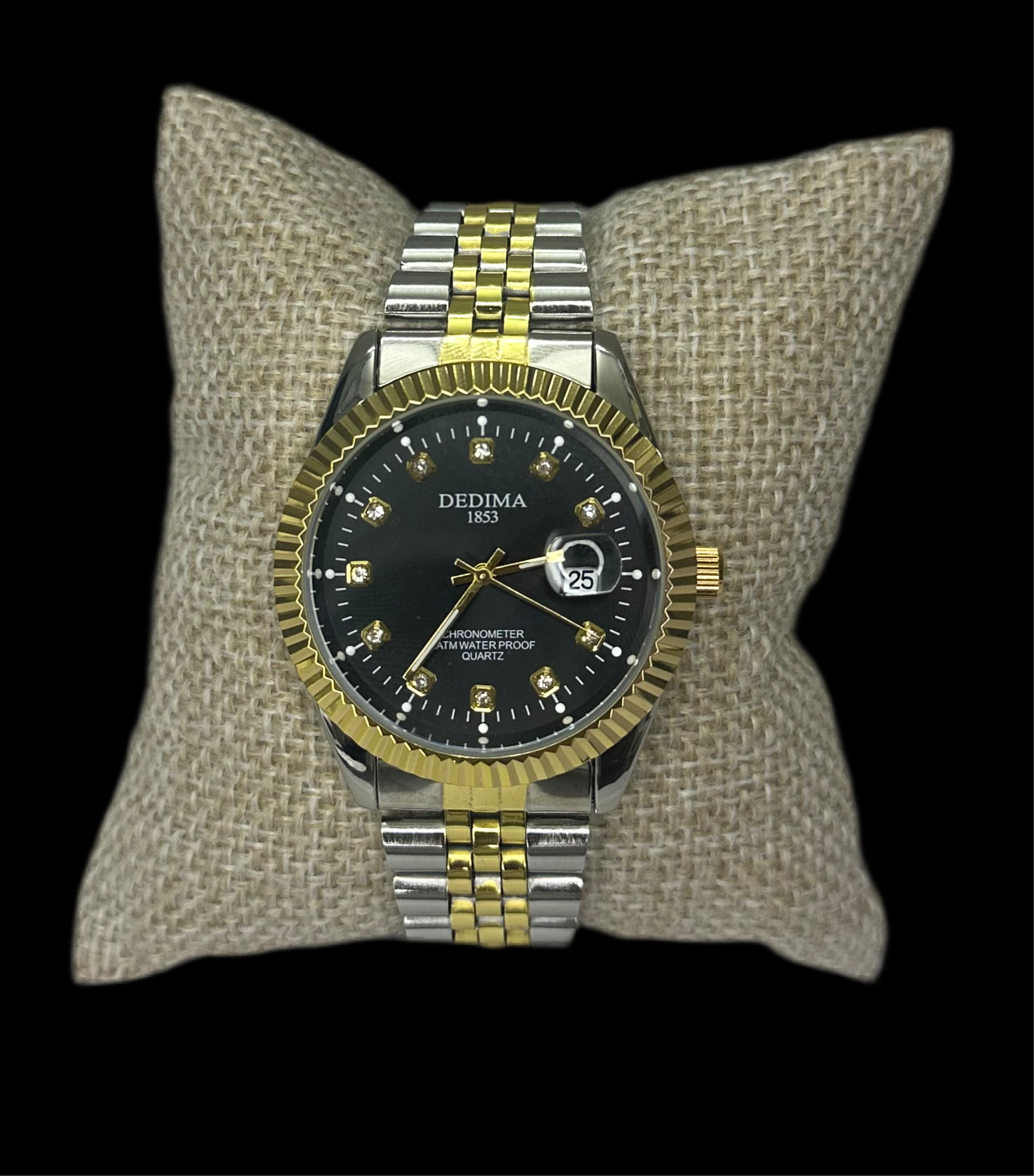 Reloj Tipo Rlx Combinado Negro