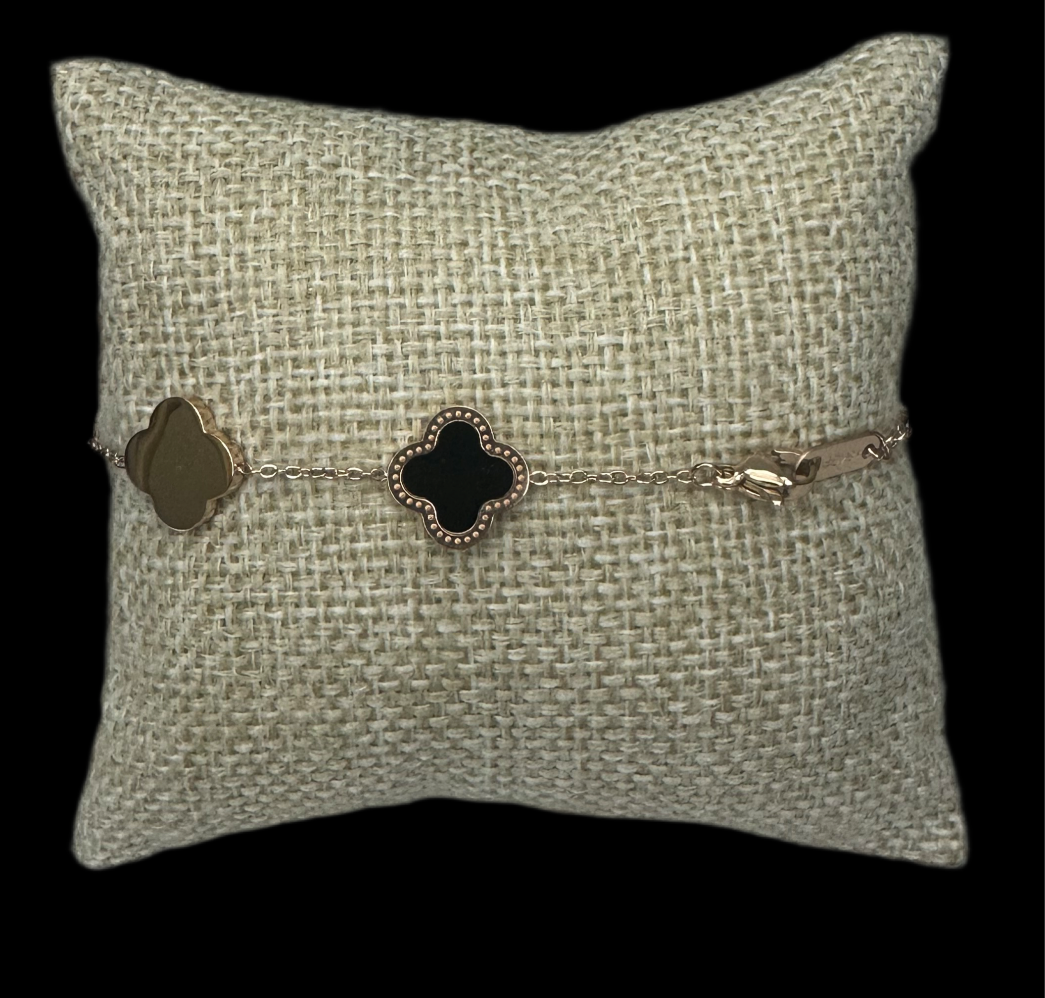 Pulsera VC Negro con Blanco (1 lado)