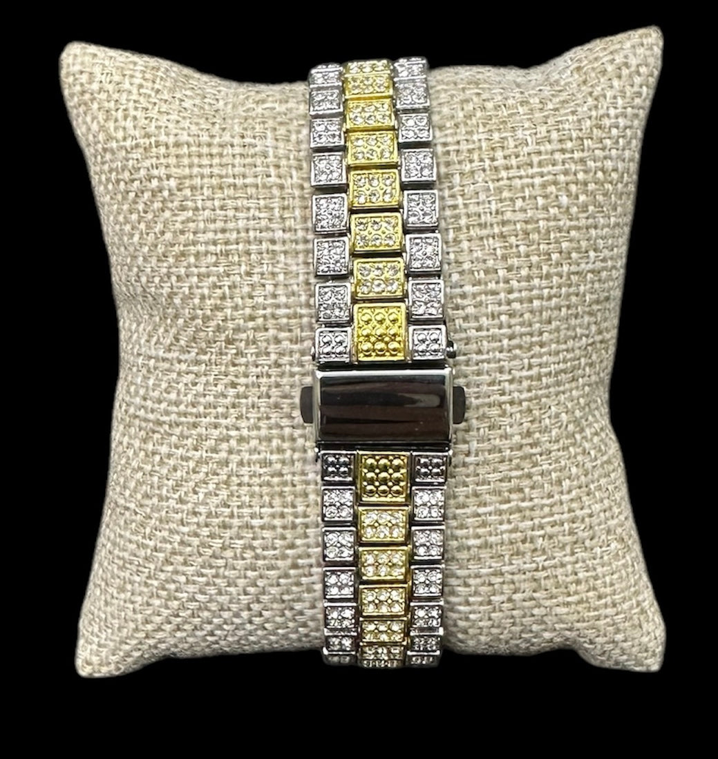 Reloj Combinado Zirconias Blanco