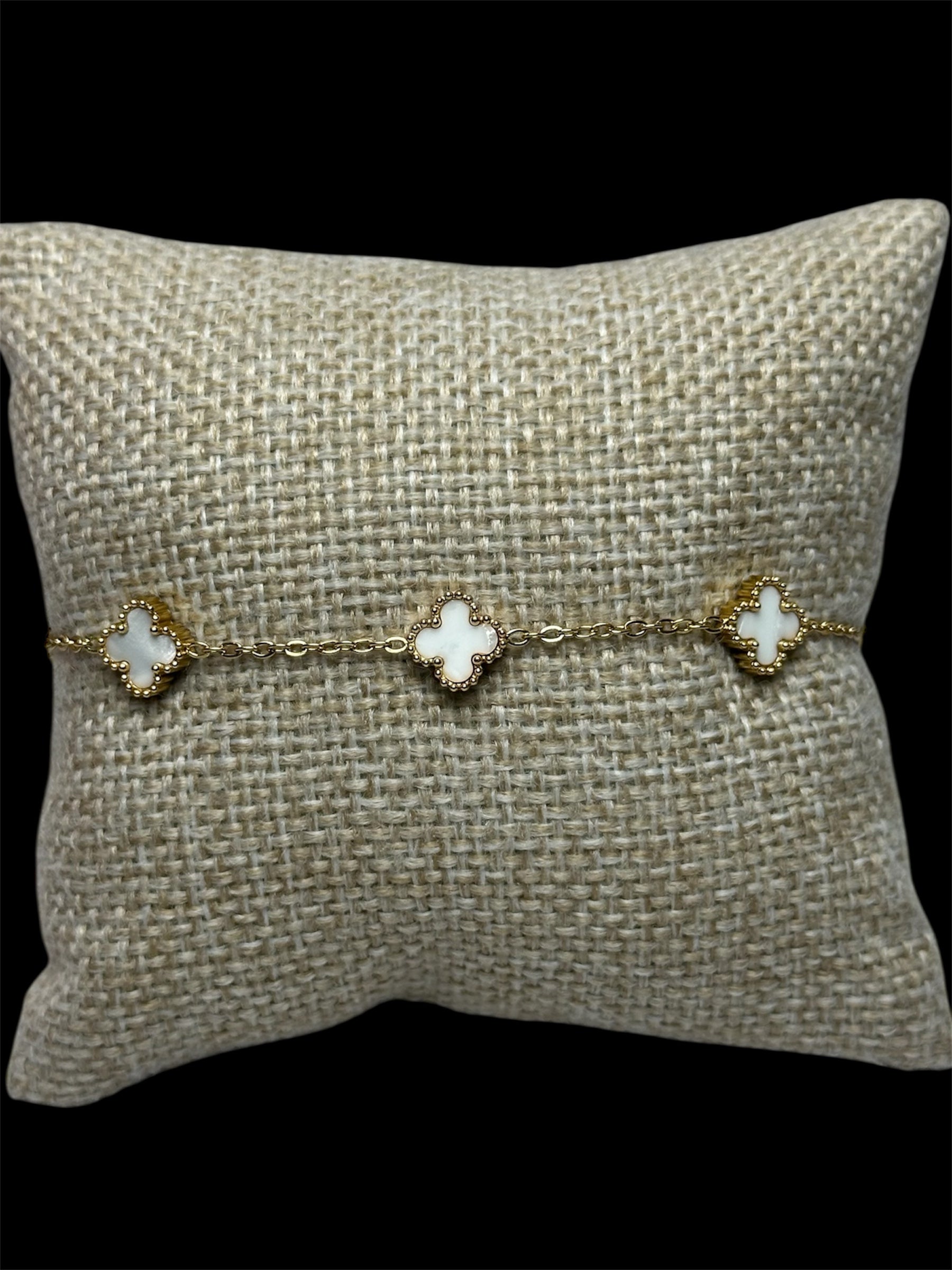 Pulsera VC Blanca Mini Acero Inoxidable