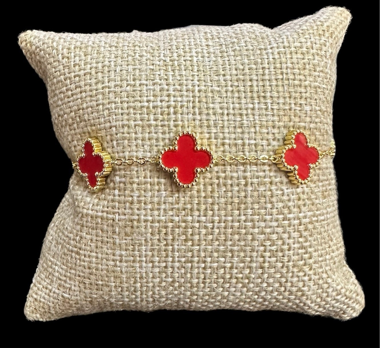 Pulsera VC Roja Acero Inoxidable
