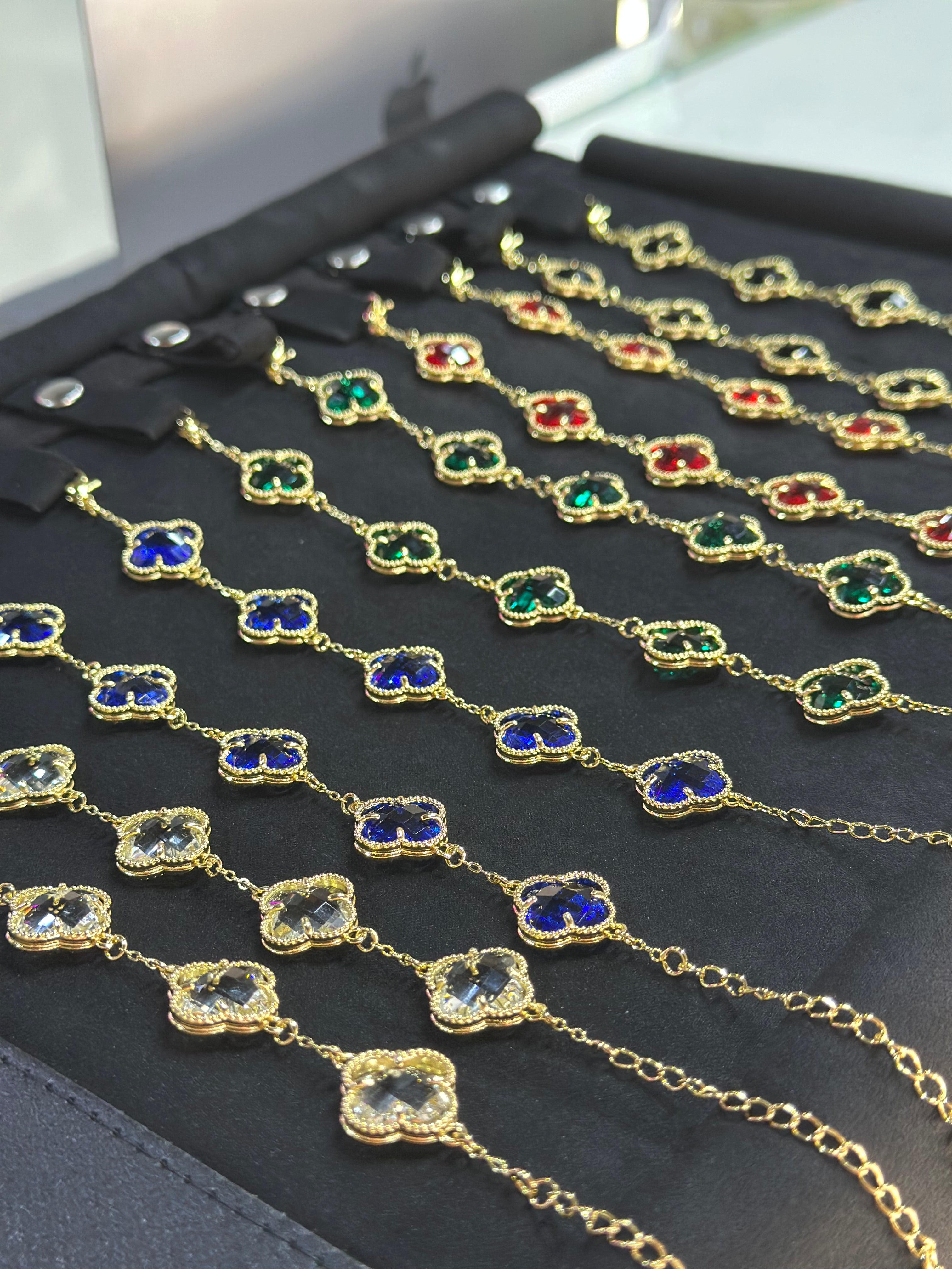 Manta 10 Pulseras VC Oro Laminado