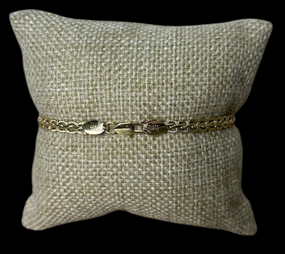 Pulsera Spiga 3.3 mm Oro Laminado 18 K