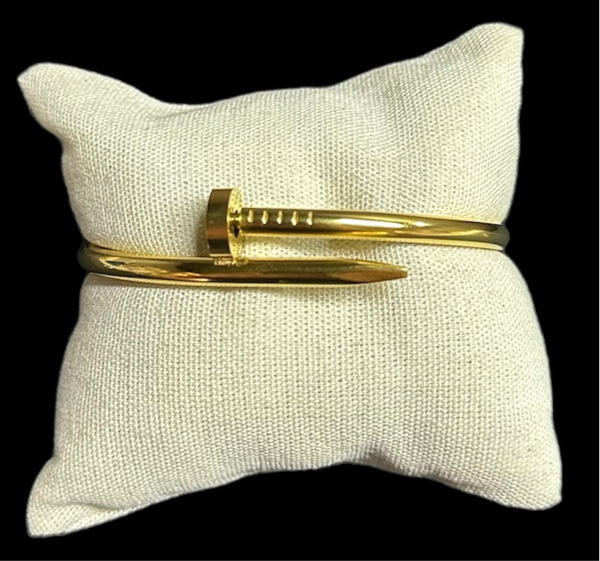 Pulsera Crtr Tornillo Dorada