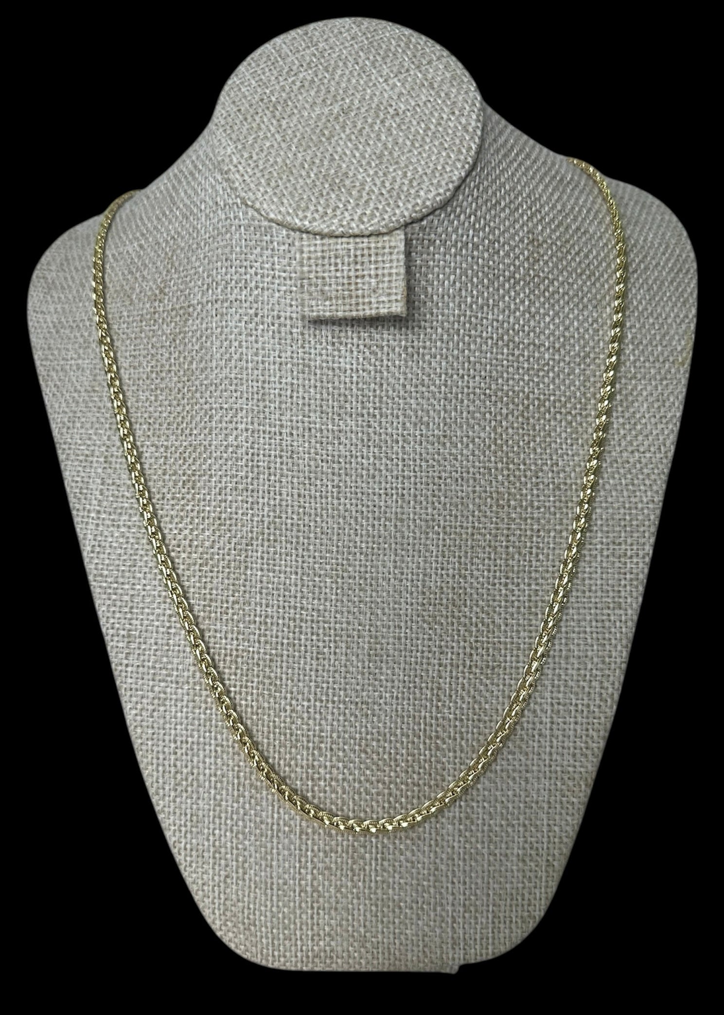Cadena Spiga 3.3 mm Oro Laminado 18 K