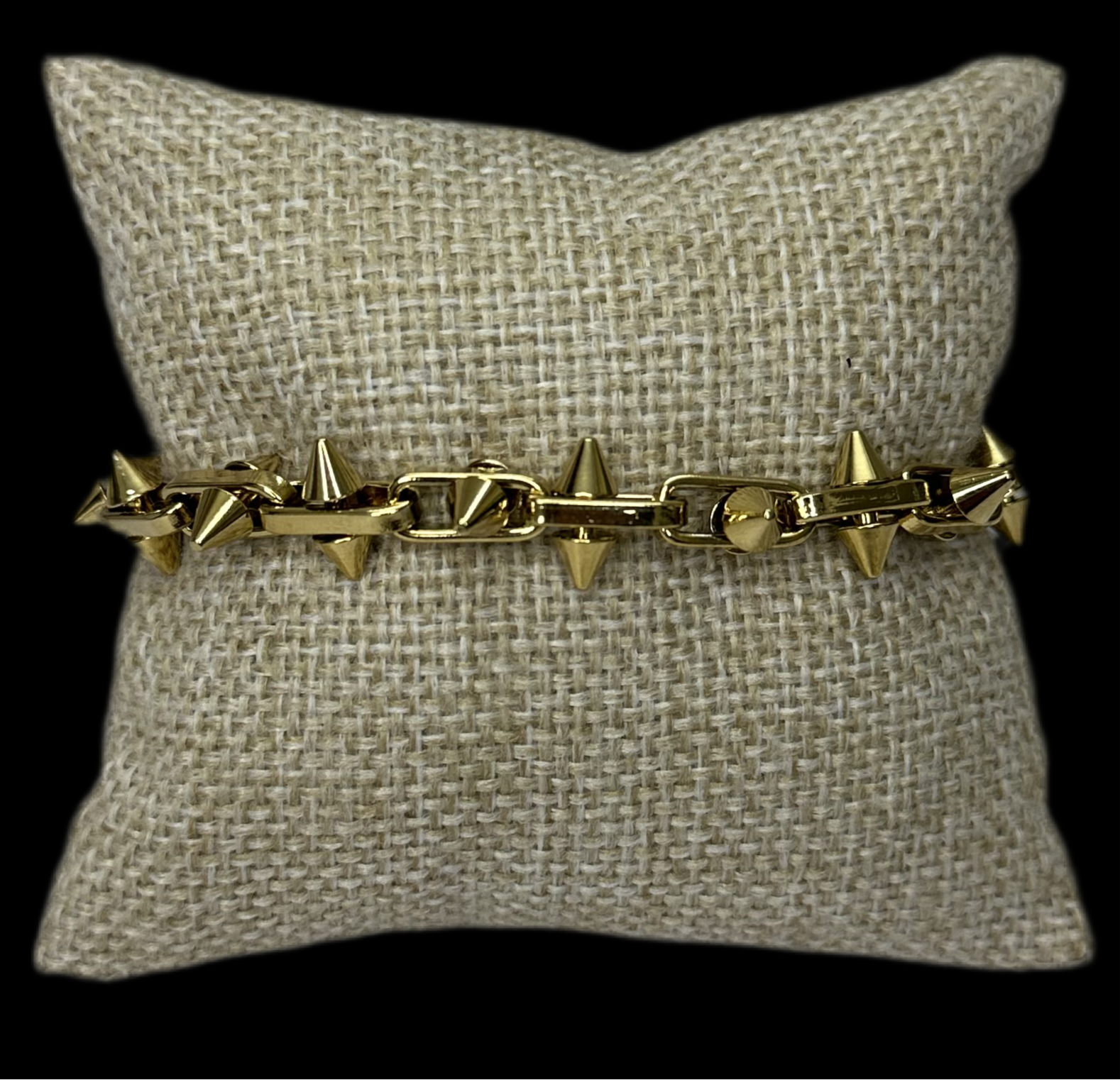 Pulsera Picos Acero Dorada