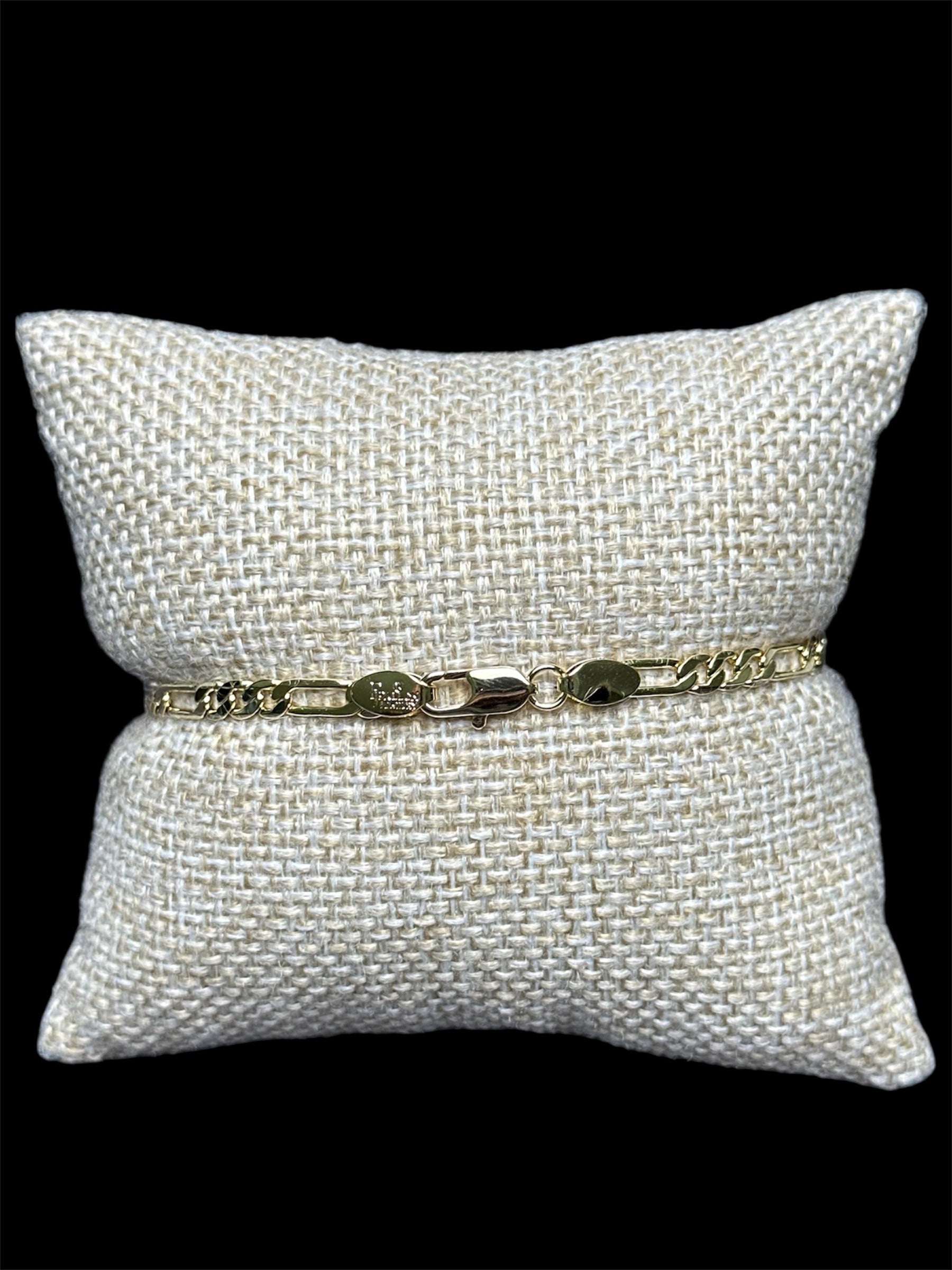 Pulsera Crtr Plana Oro Laminado 3 mm