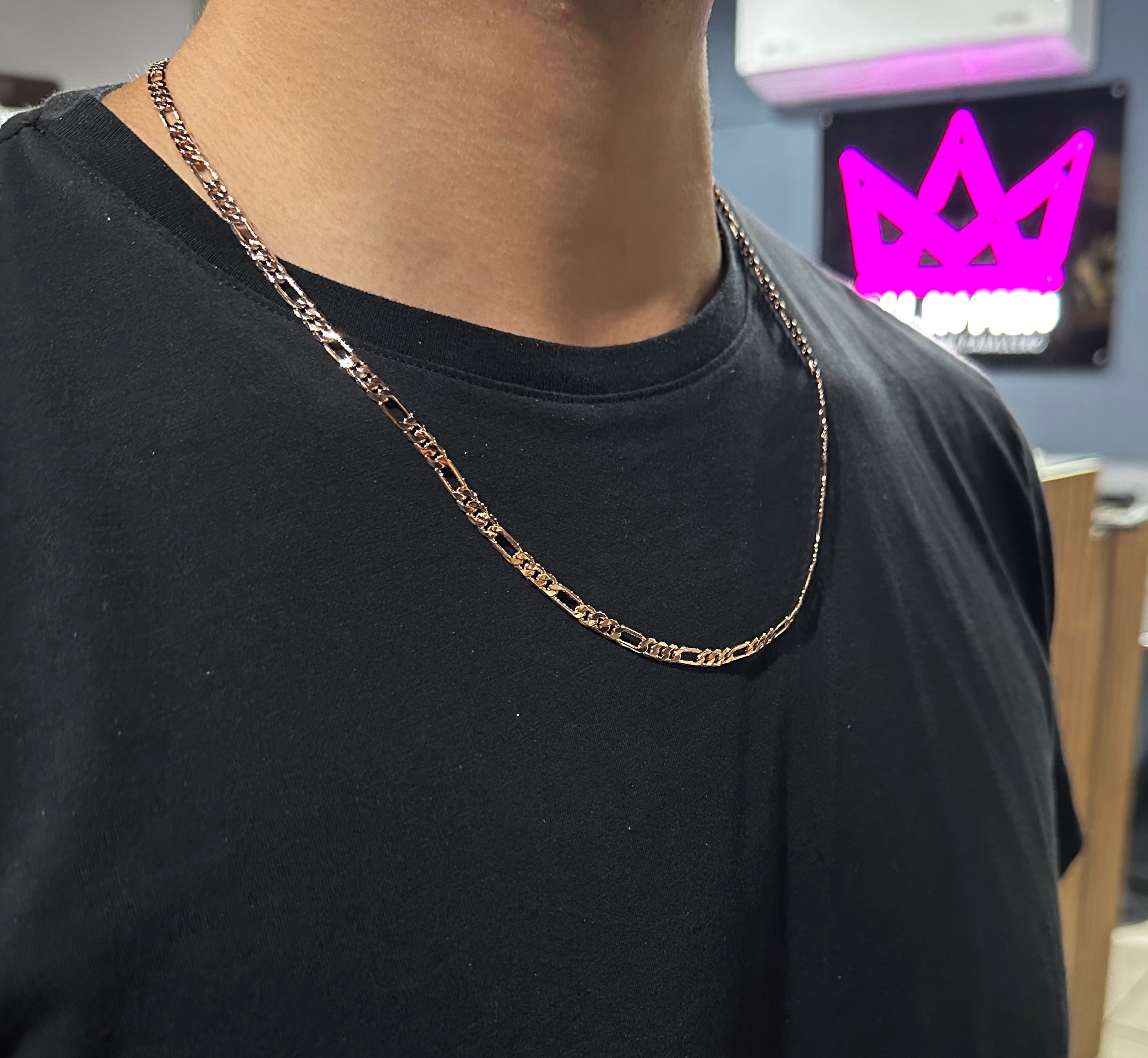 Cadena Crtr Rosa 4 mm