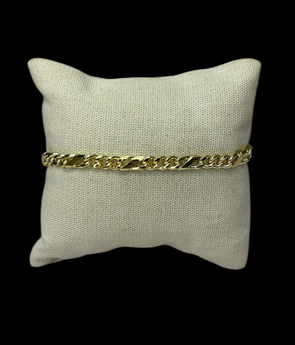 Pulsera Tipo Figaro 4 mm