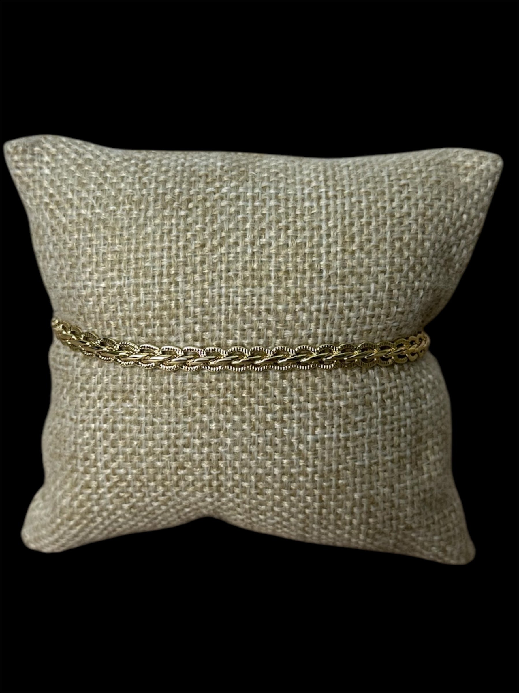 Pulsera Spiga 3.3 mm Oro Laminado 18 K