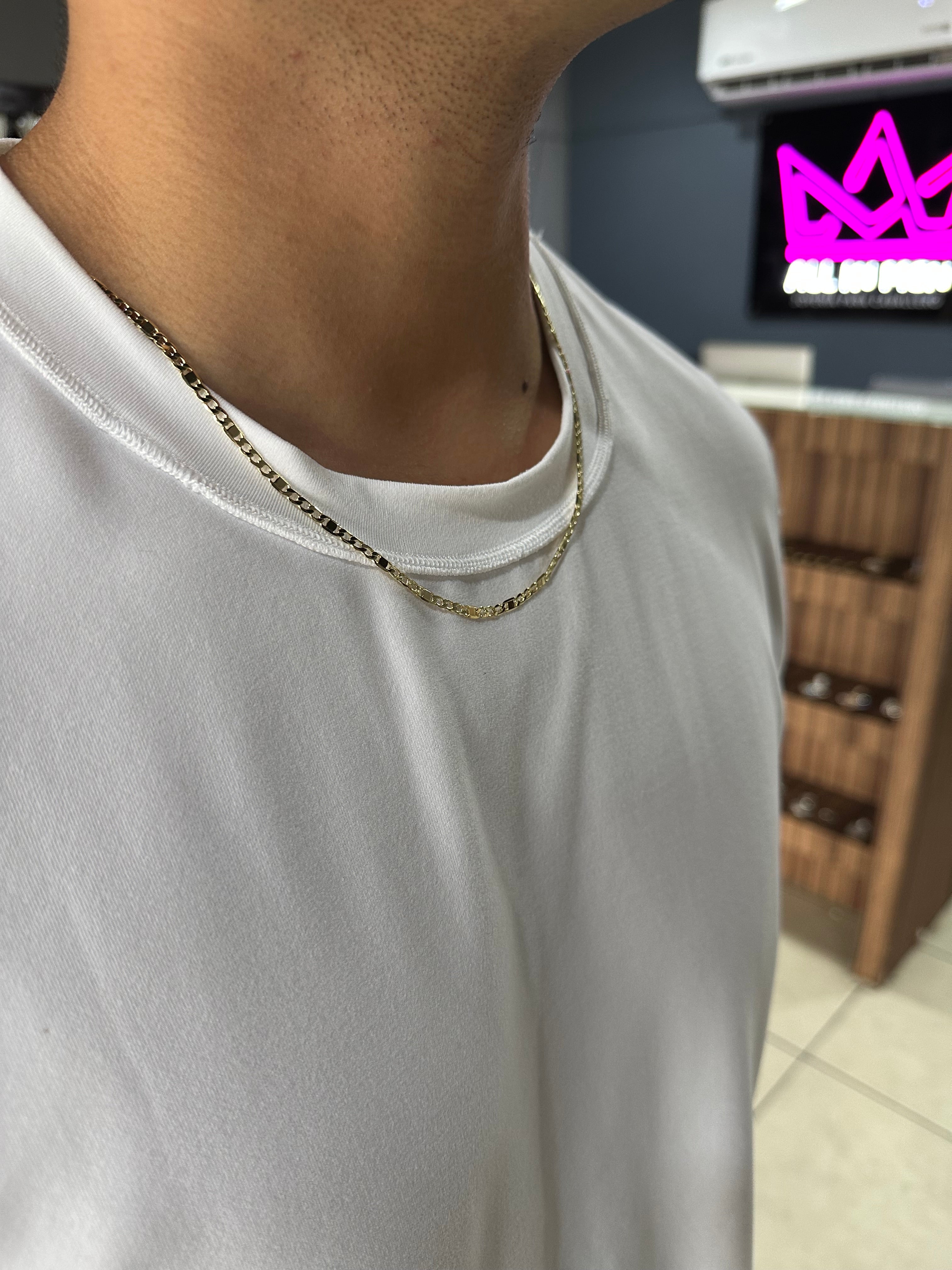 Cadena Milano 2 mm Oro Laminado 18 K