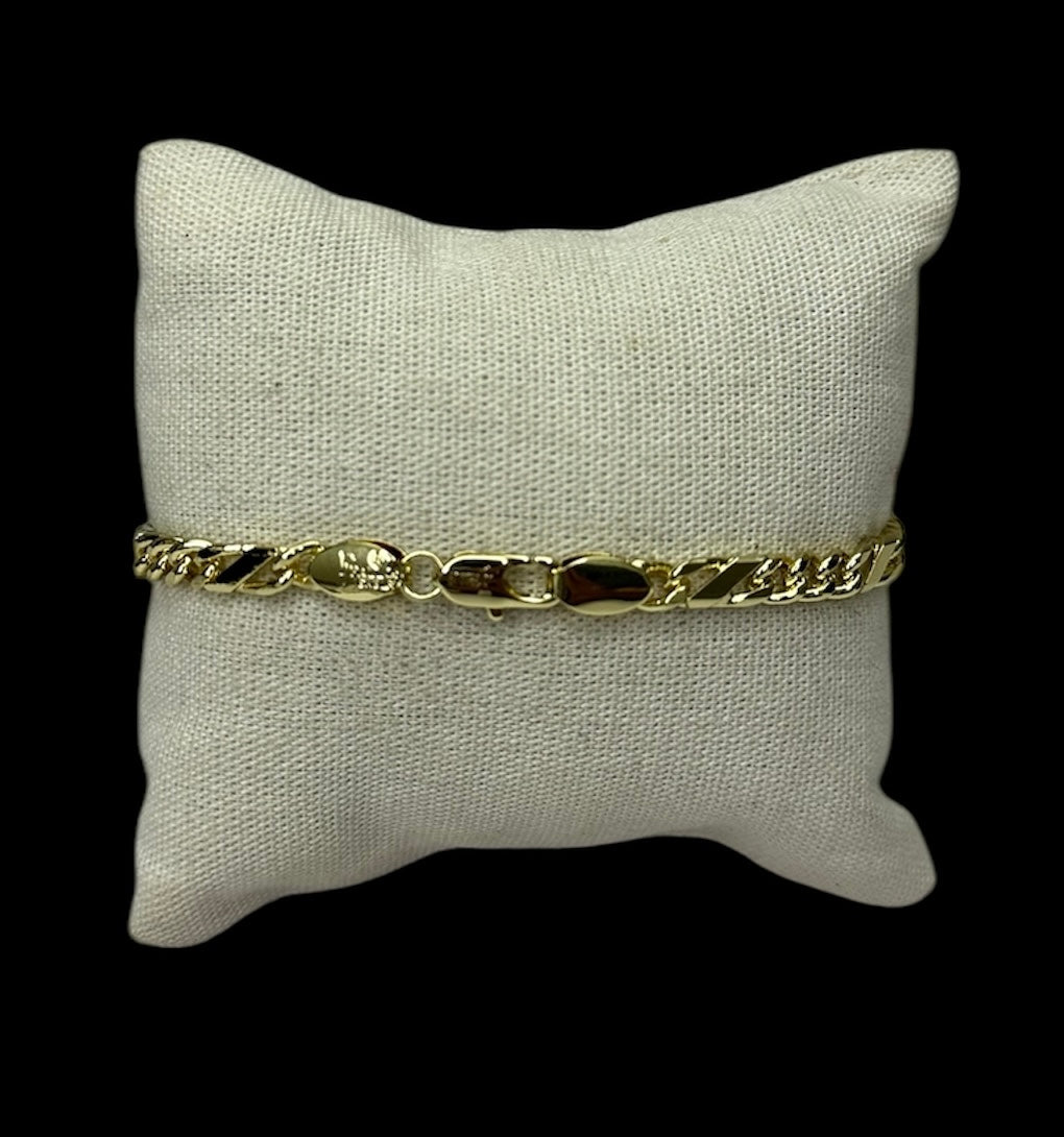 Pulsera Tipo Figaro 4 mm