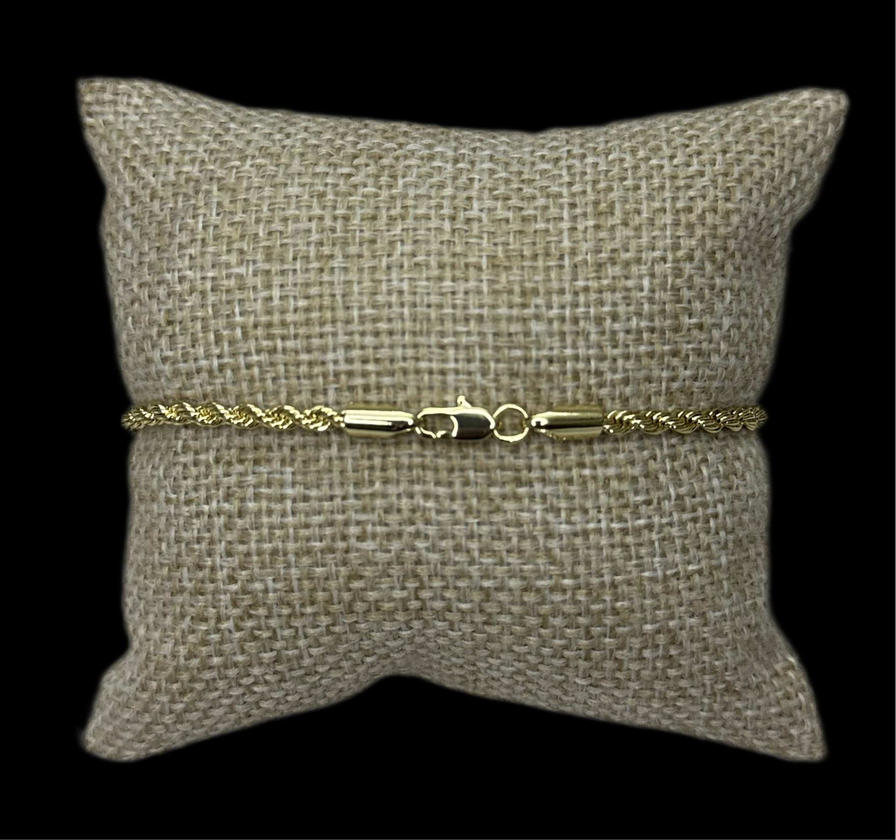 Pulsera Torzal Dorada 3 mm