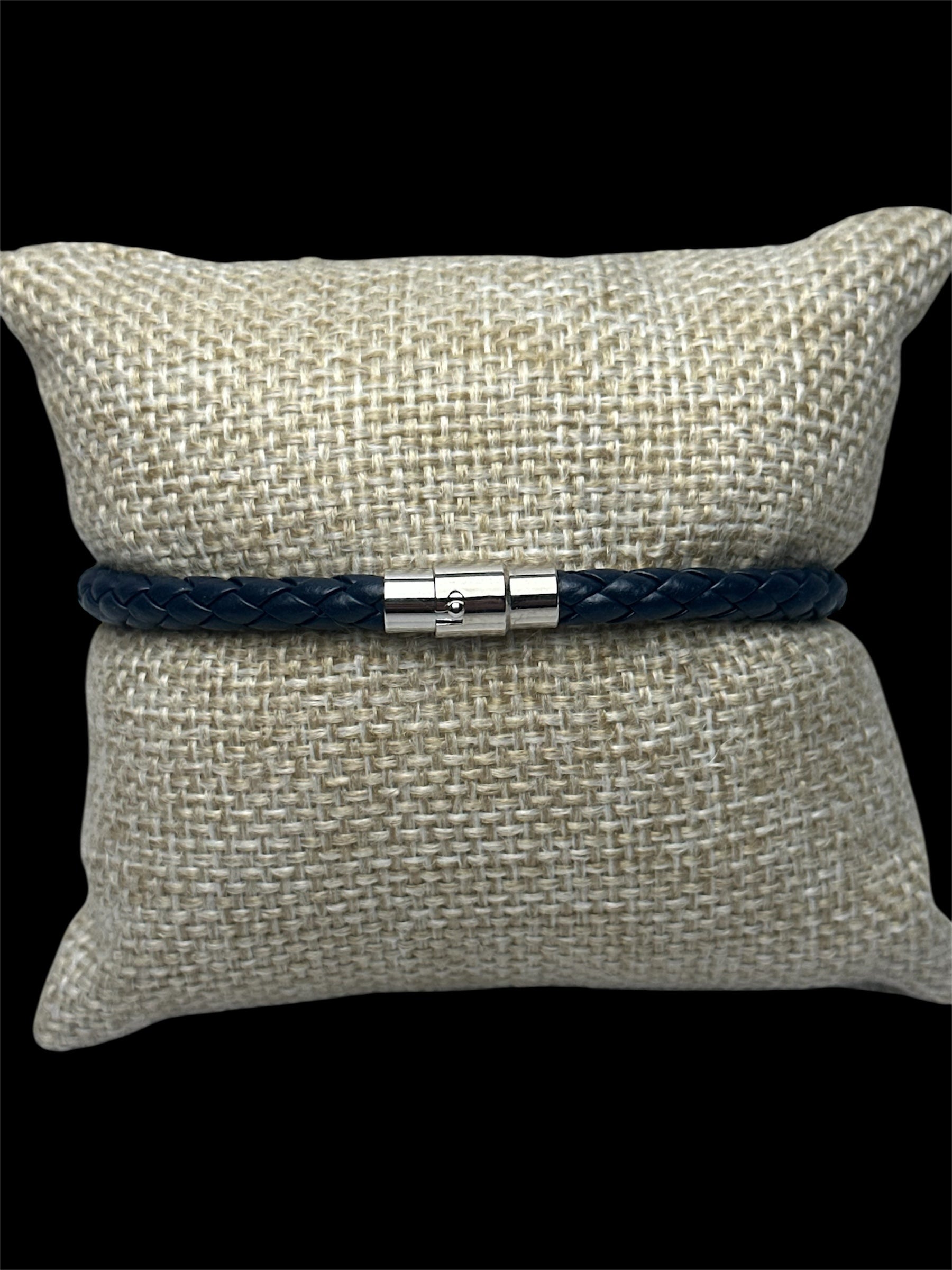 Pulsera Azul Cuero