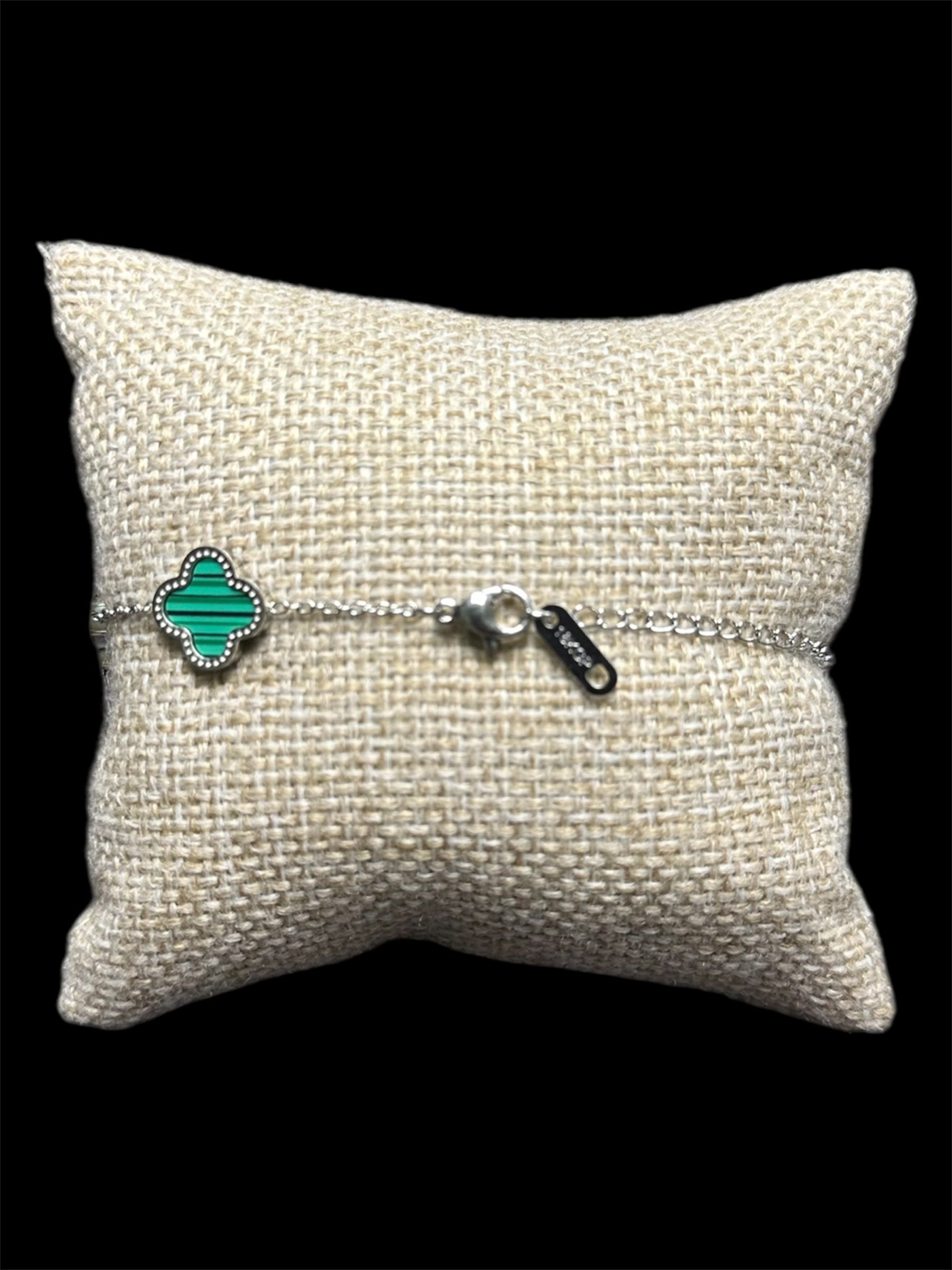 Pulsera VC Plata Verde Inoxidable