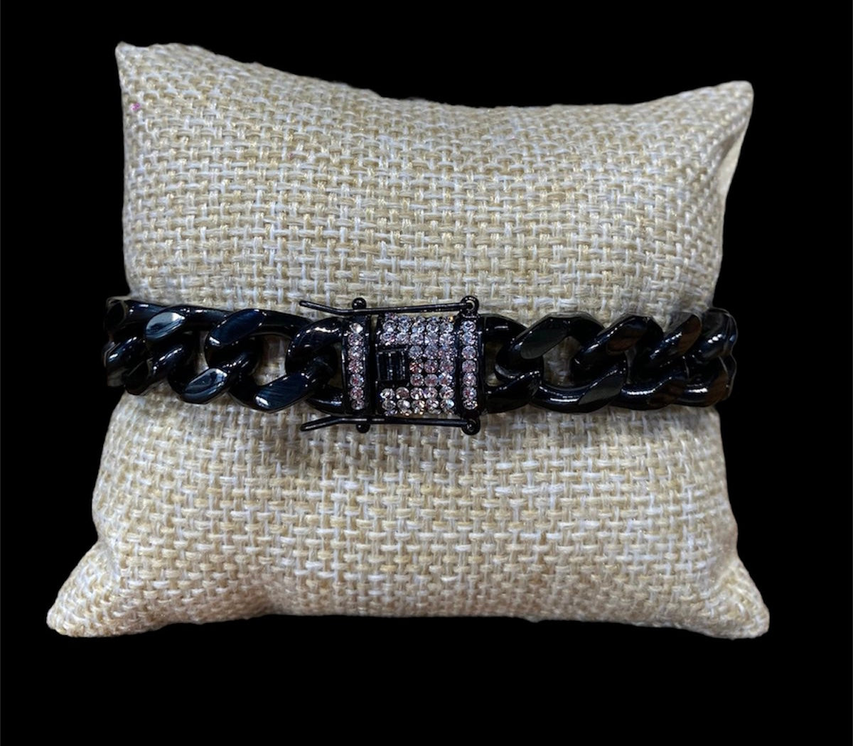 Pulsera Cubana Broche Zirconias