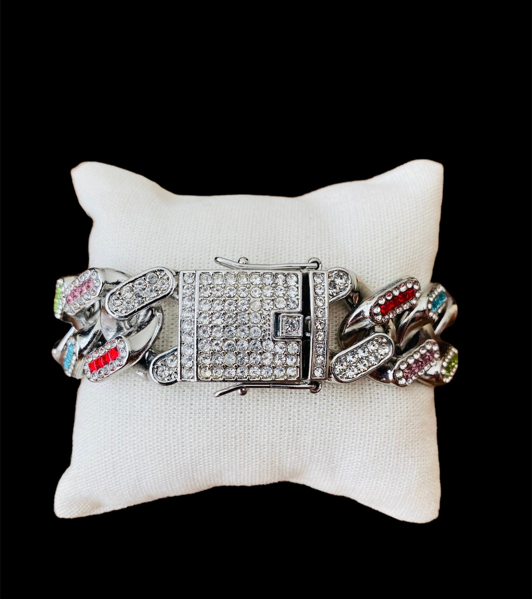 Pulsera Cubana Extra Gruesa Colores