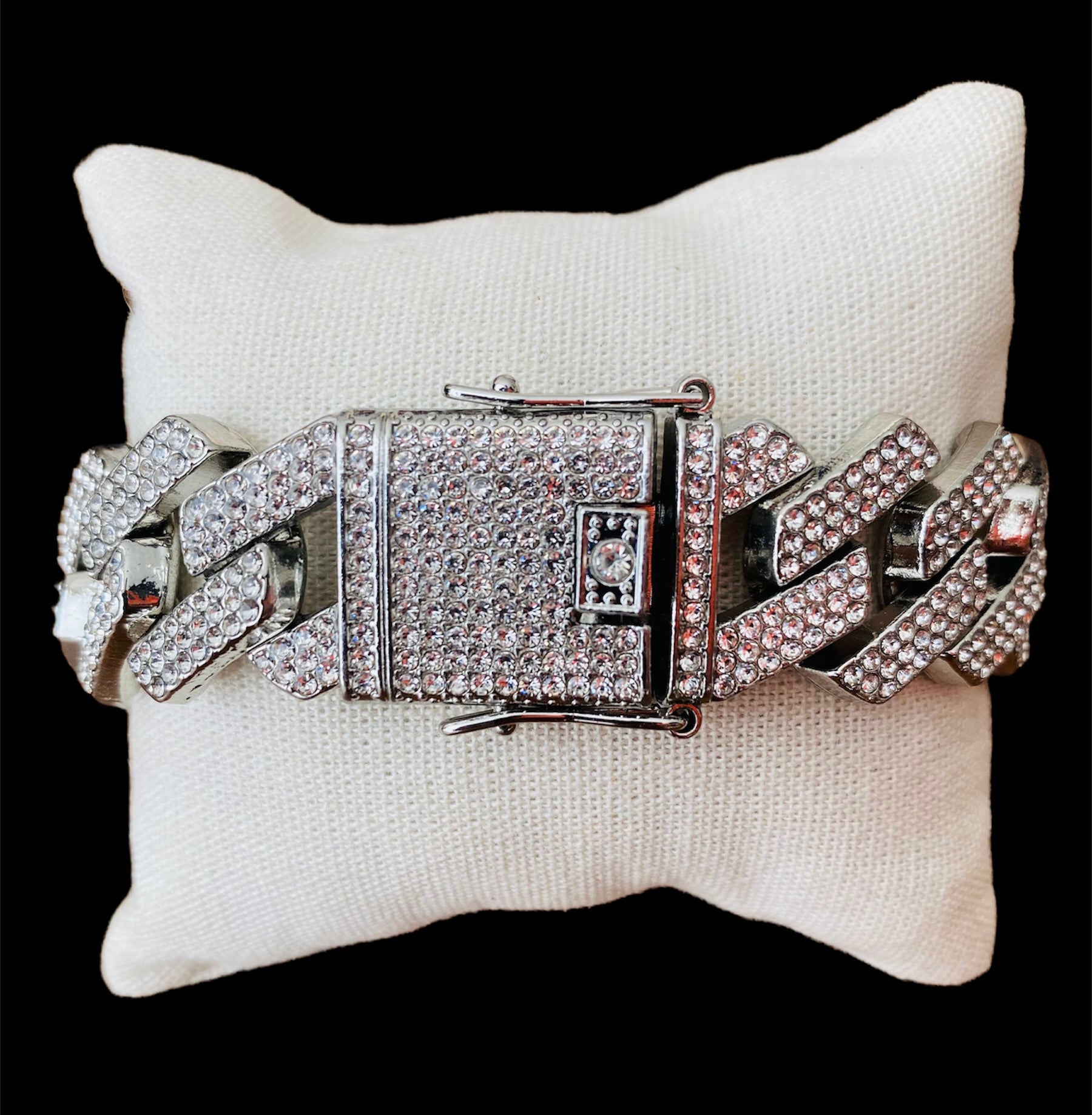 Pulsera Zirconias Extra Gruesa