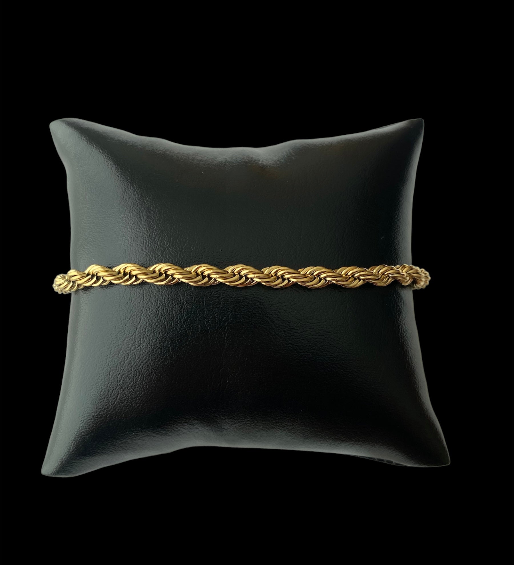 Pulsera Torzal Dorada 5 mm