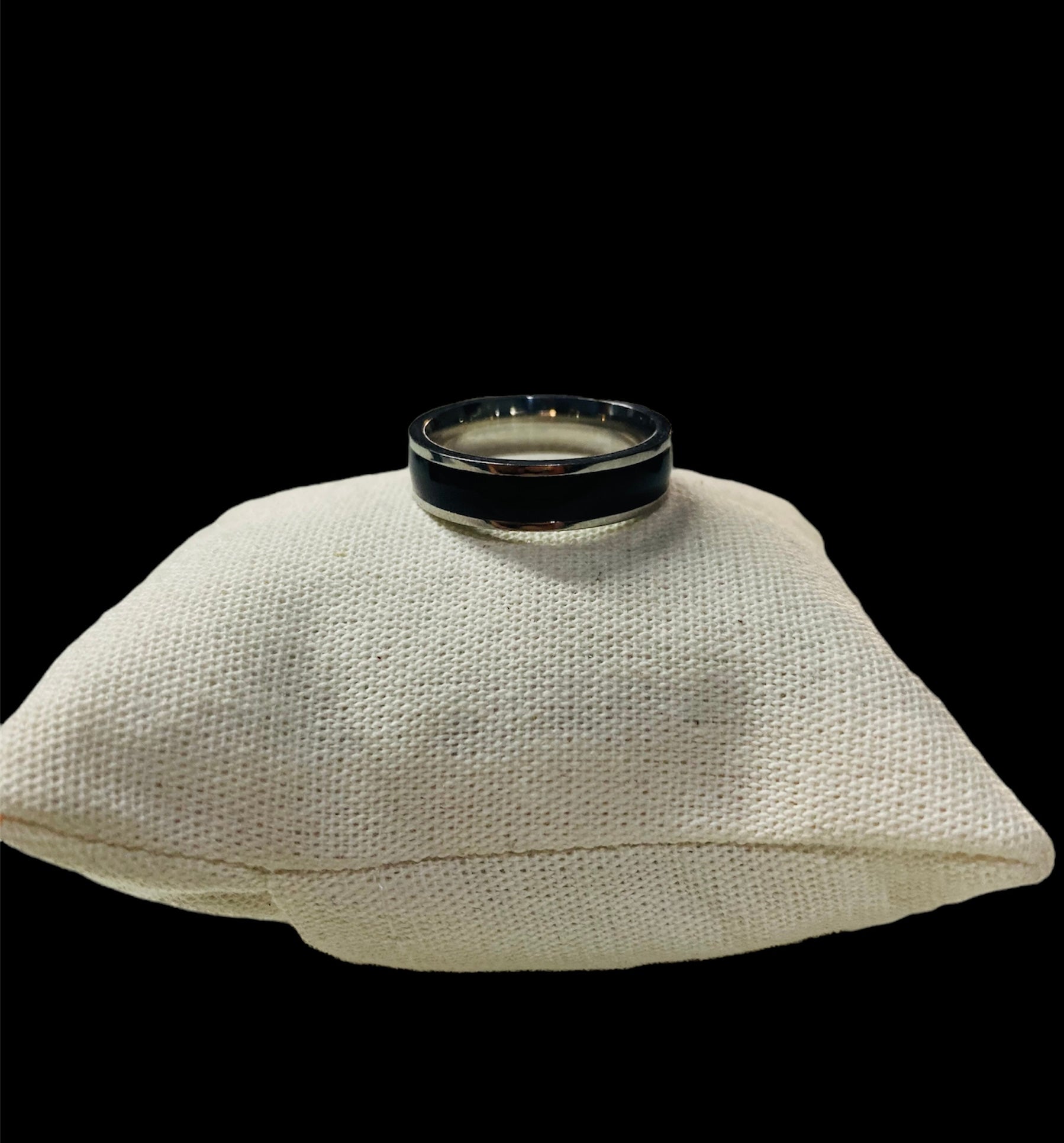 Anillo Plata con Negro