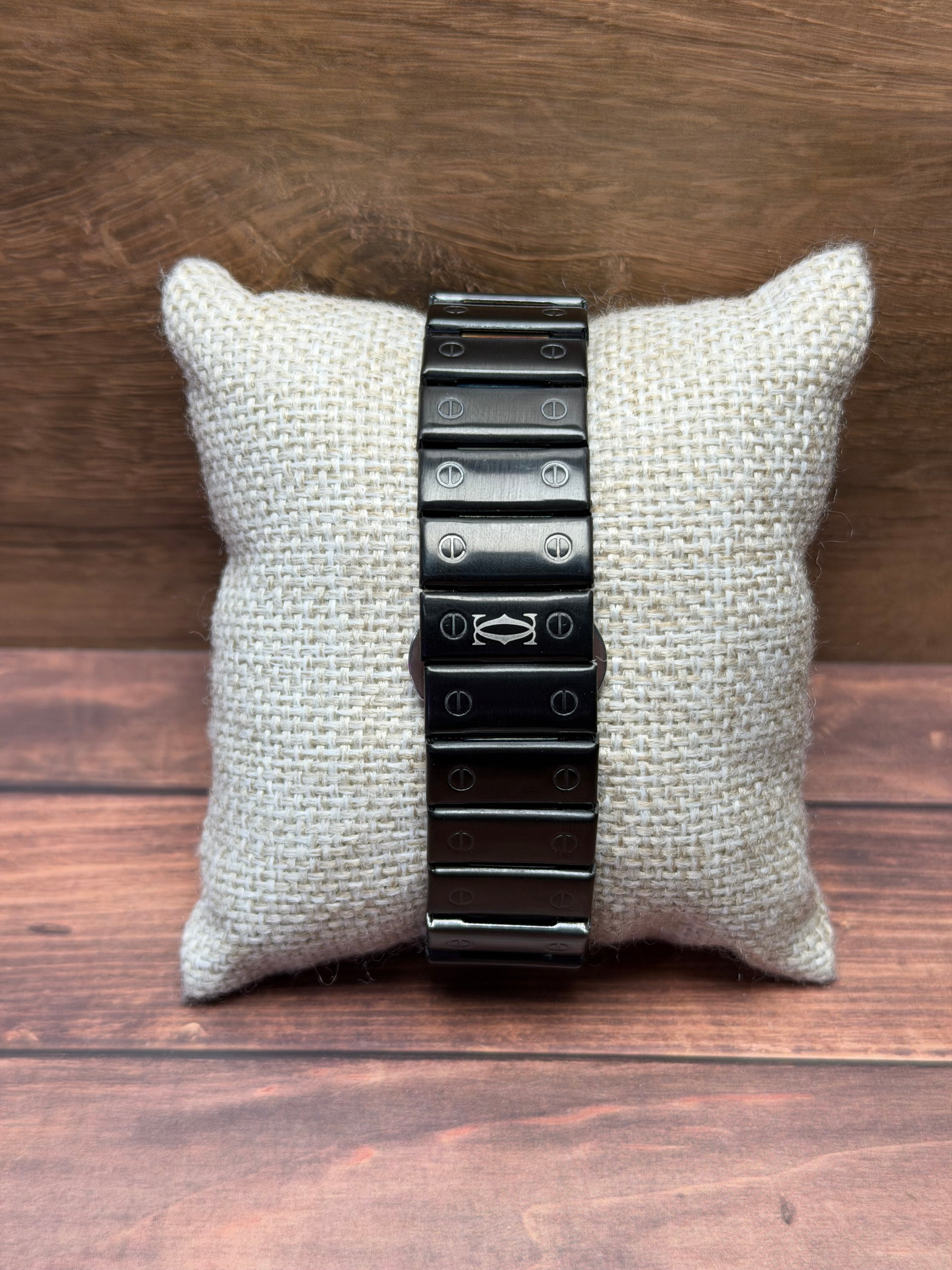 Reloj Santos Crtr Negro 35 mm