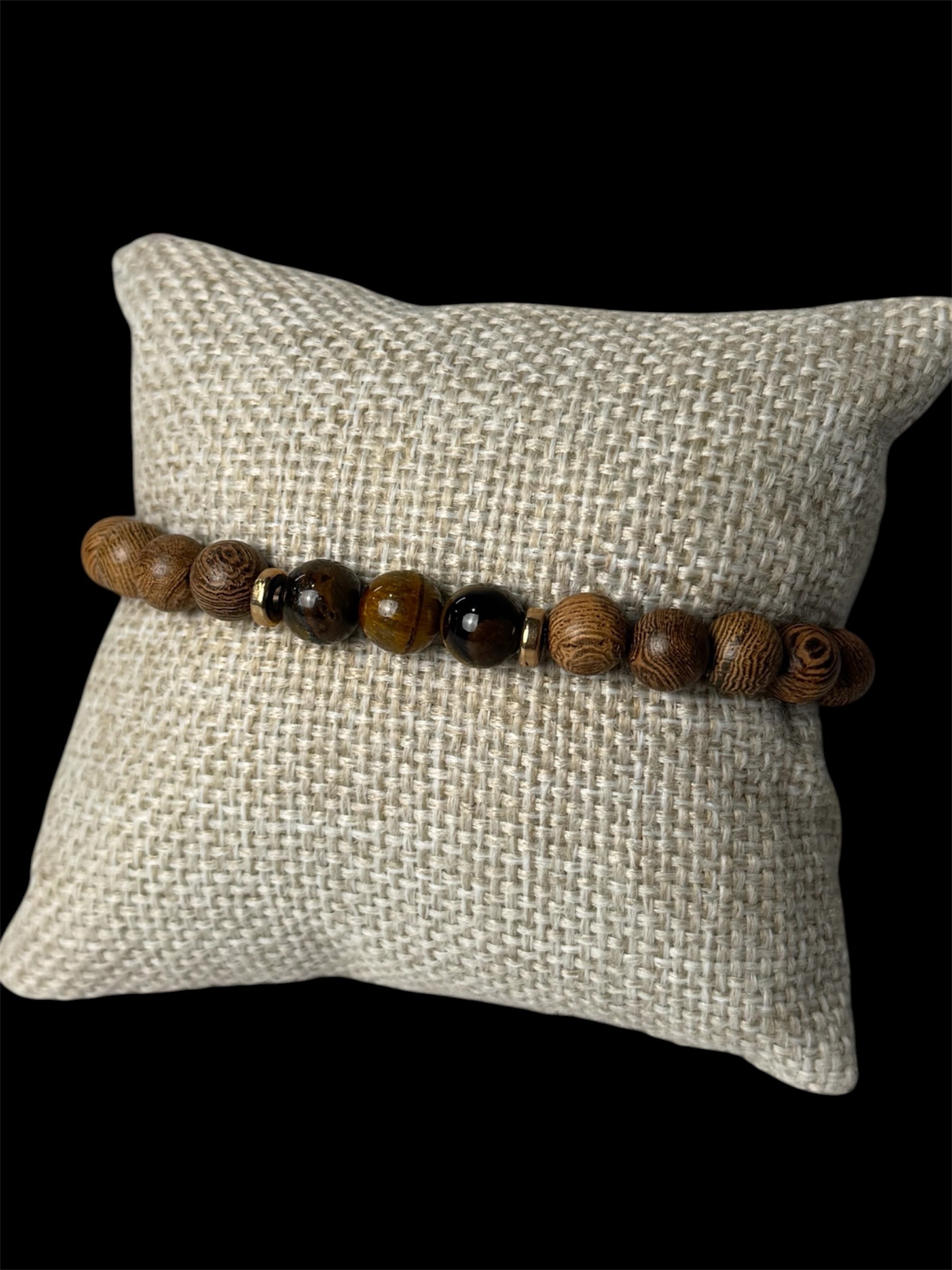 Pulsera Cafe Piedras Naturales