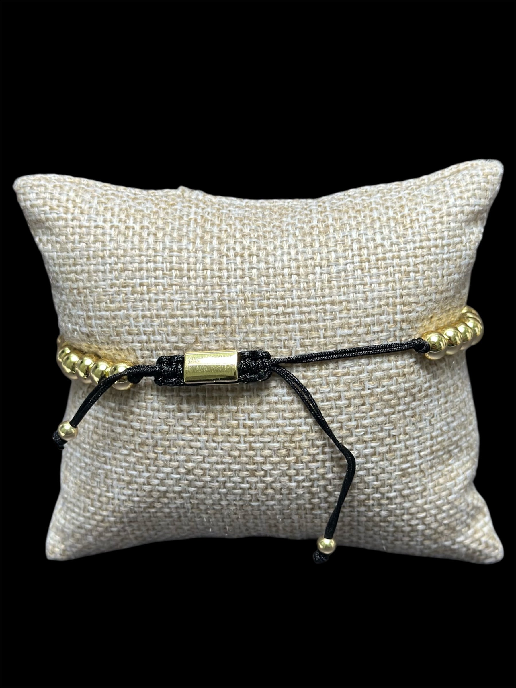 Pulsera Perlas Dorada Tigre Acero Inoxidable