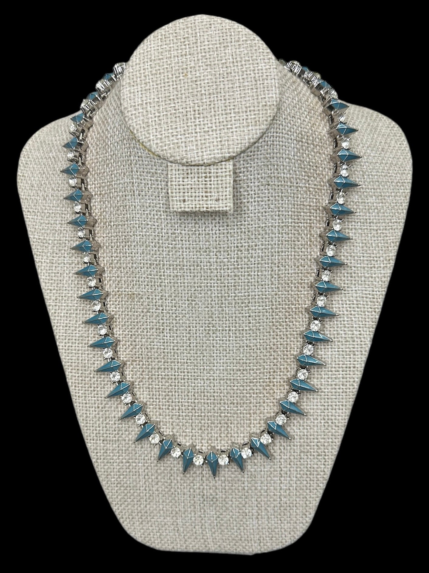 Cadena Black Panther Plata Azul Cielo