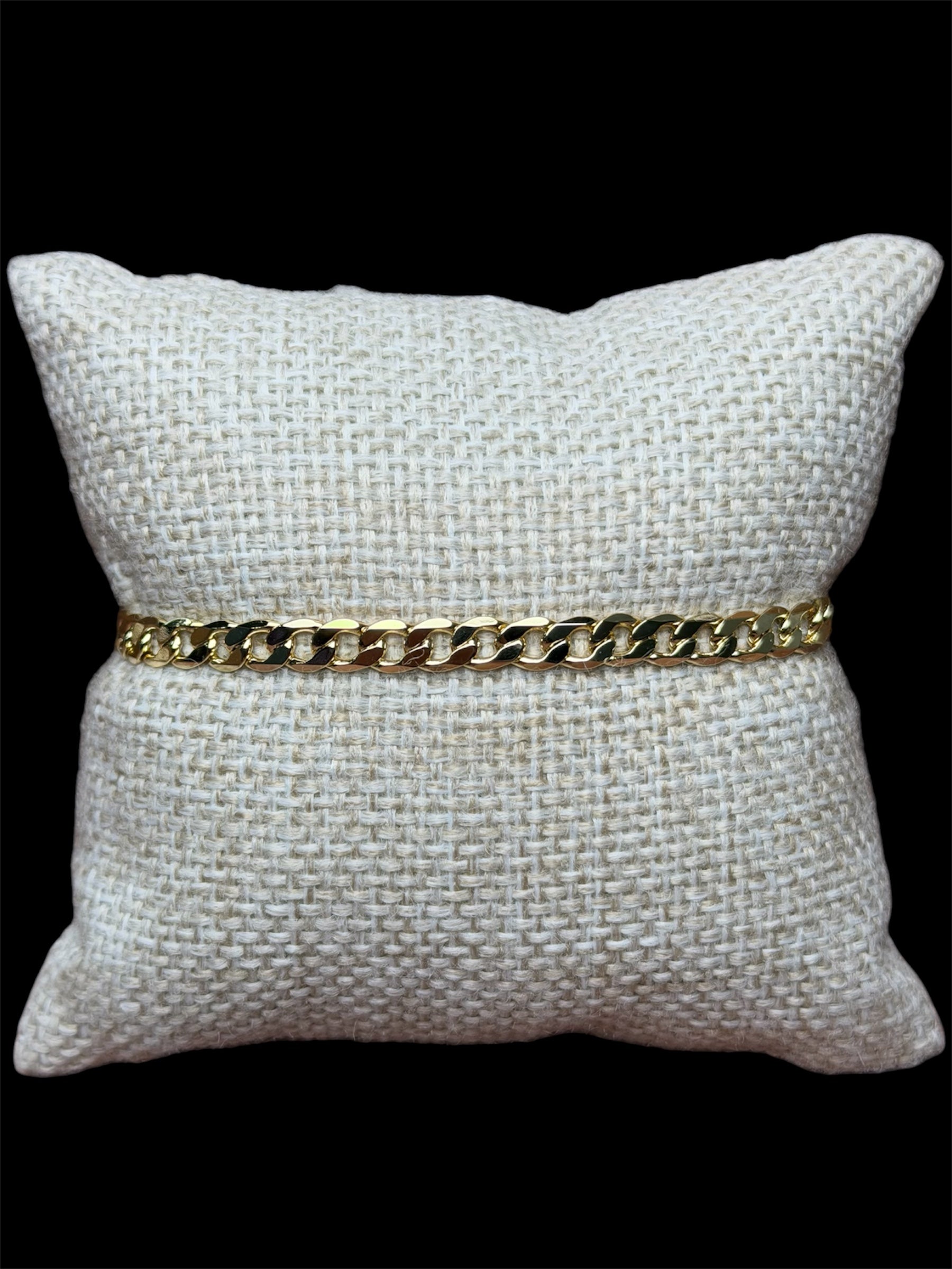 Pulsera Barbada 5 mm Oro Laminado 18 K