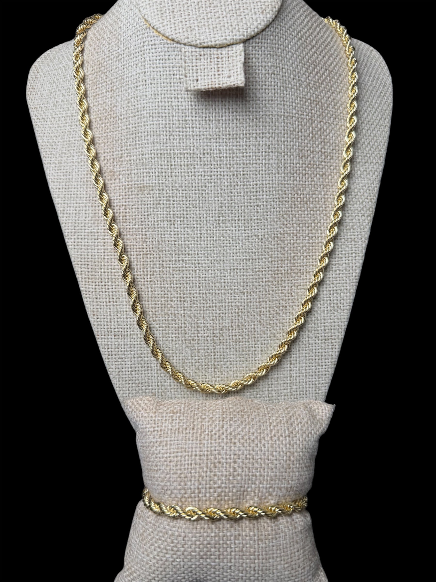 Set Torzal 5 mm Oro Laminado 18 k