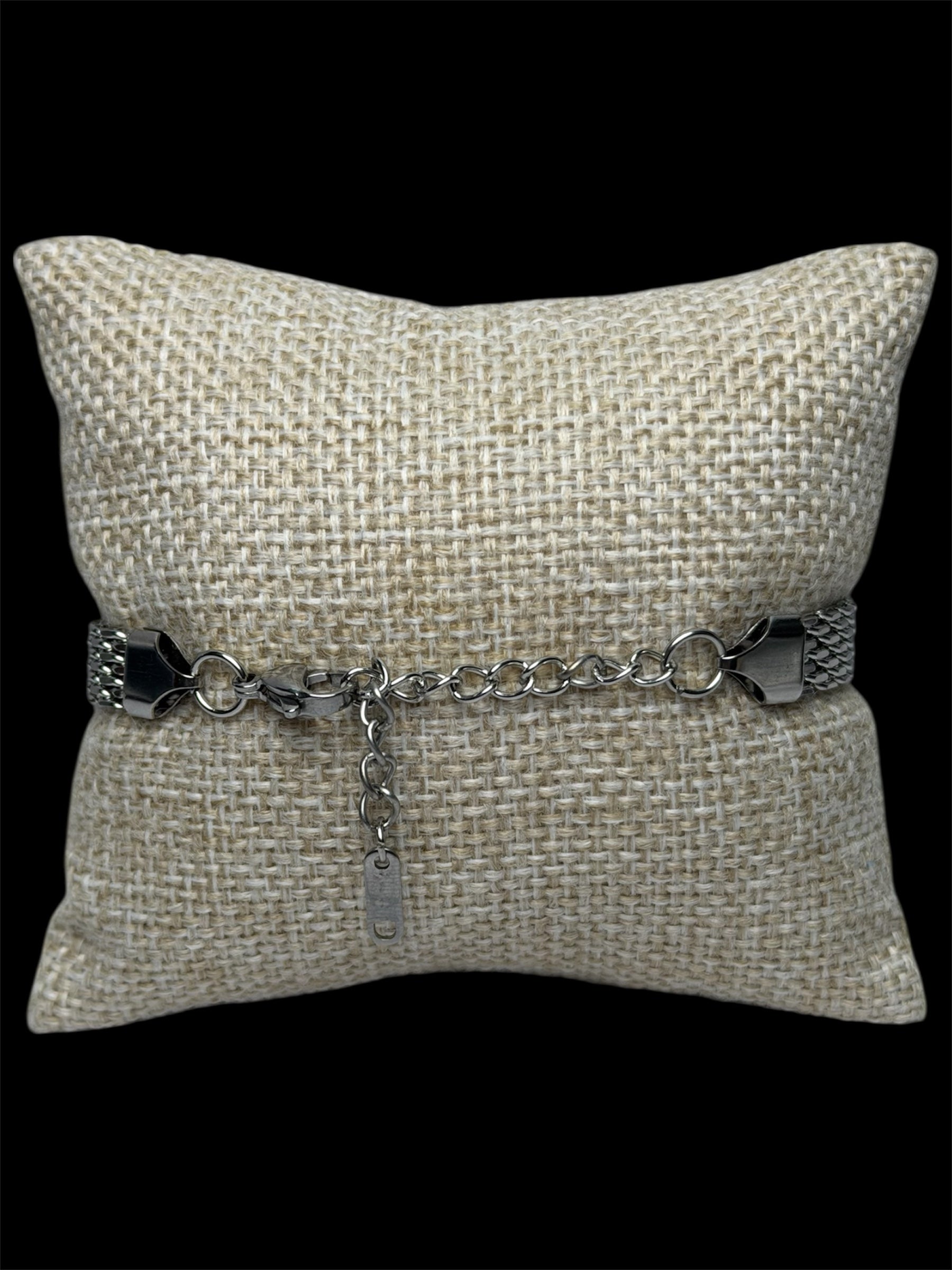 Pulsera Bismark 10 mm Plata