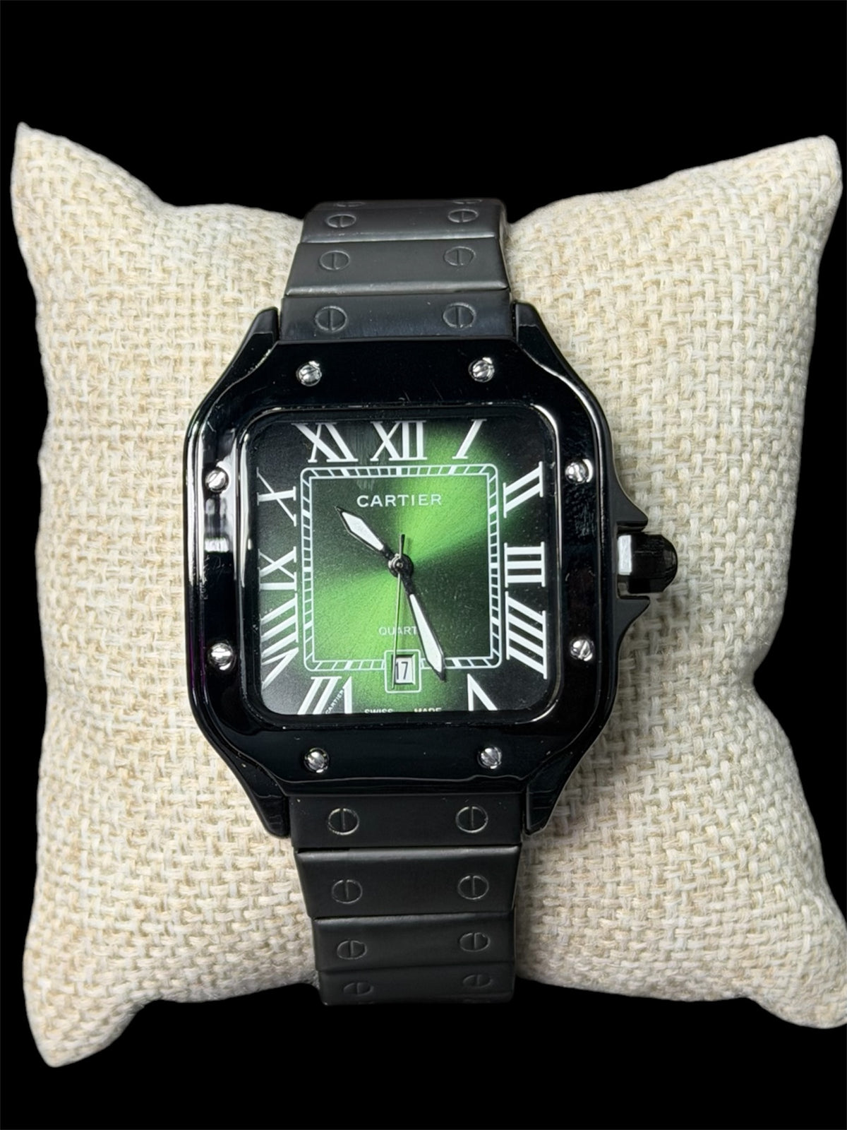 Reloj Santos Crtr Negro Verde