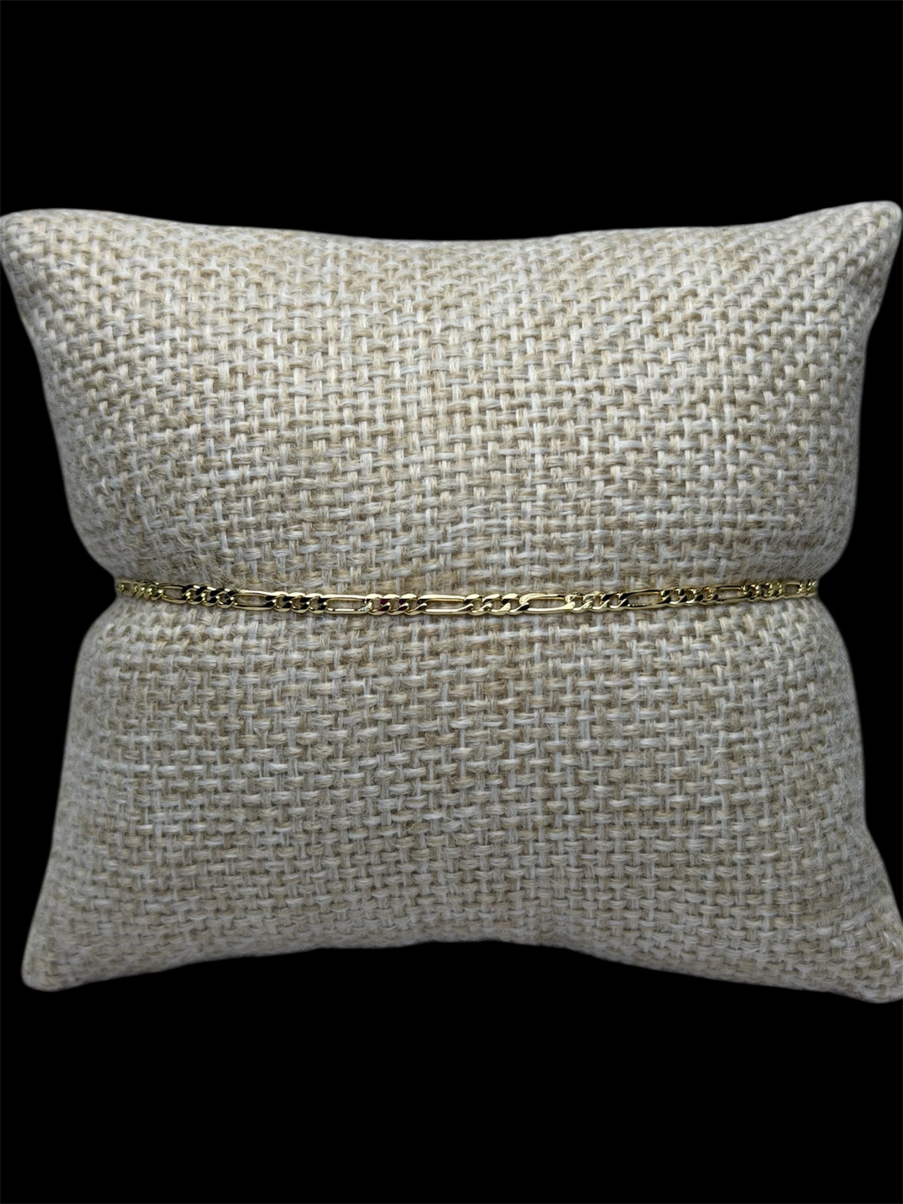 Pulsera Crtr Plana 1.5 mm Oro Laminado 18 K