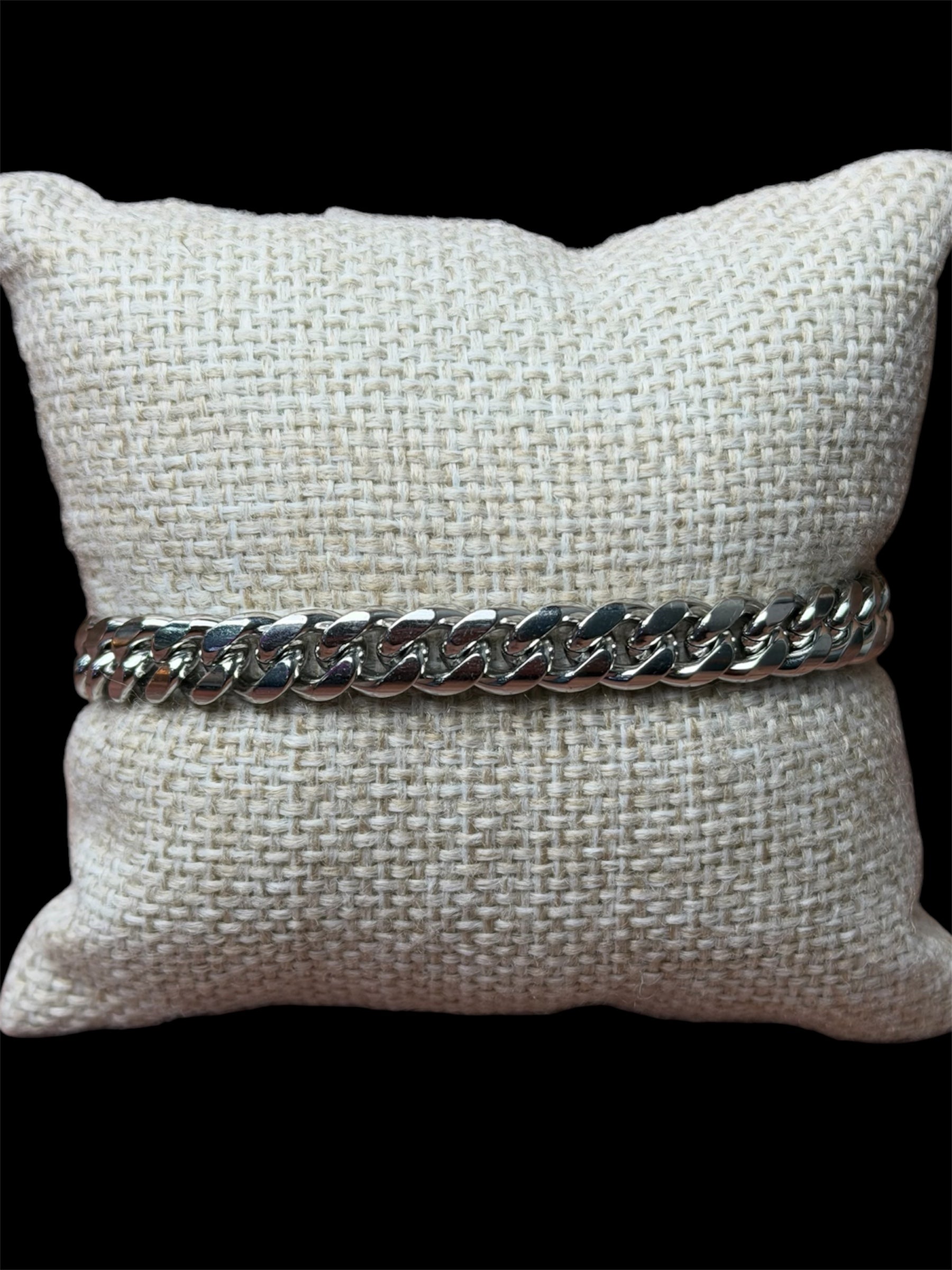 Pulsera MNC 8 mm Plata