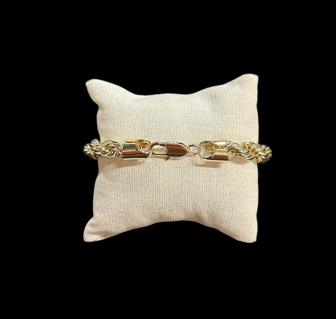 Pulsera Torzal 9 mm Oro Laminado