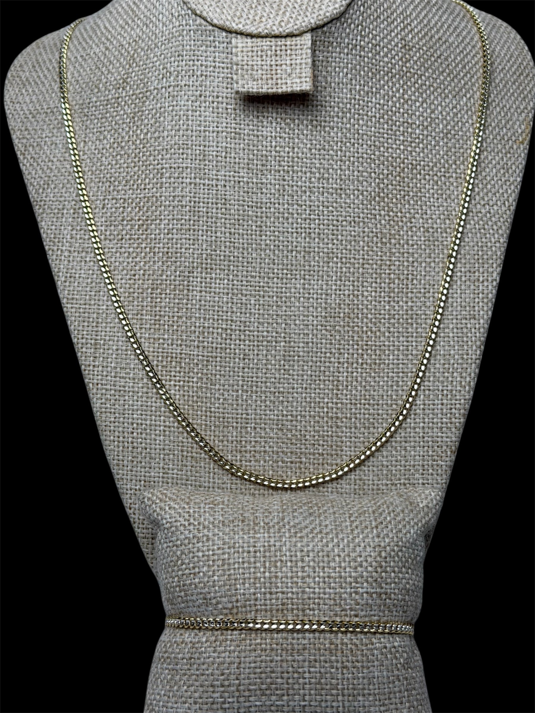 Set Cubano Combinado 2 mm Oro Laminado 18 K