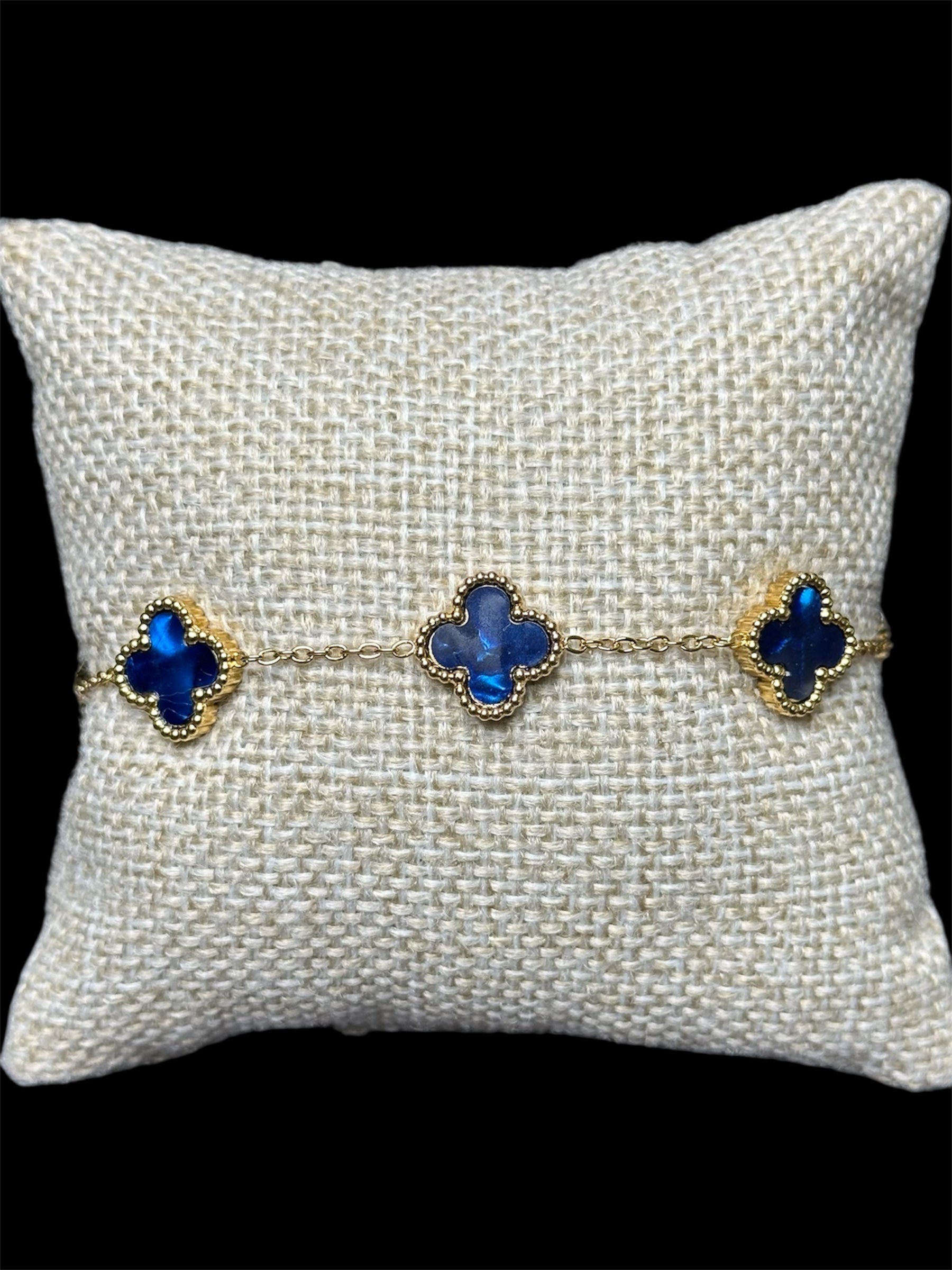Pulsera VC Azul Dorada Acero Inoxidable