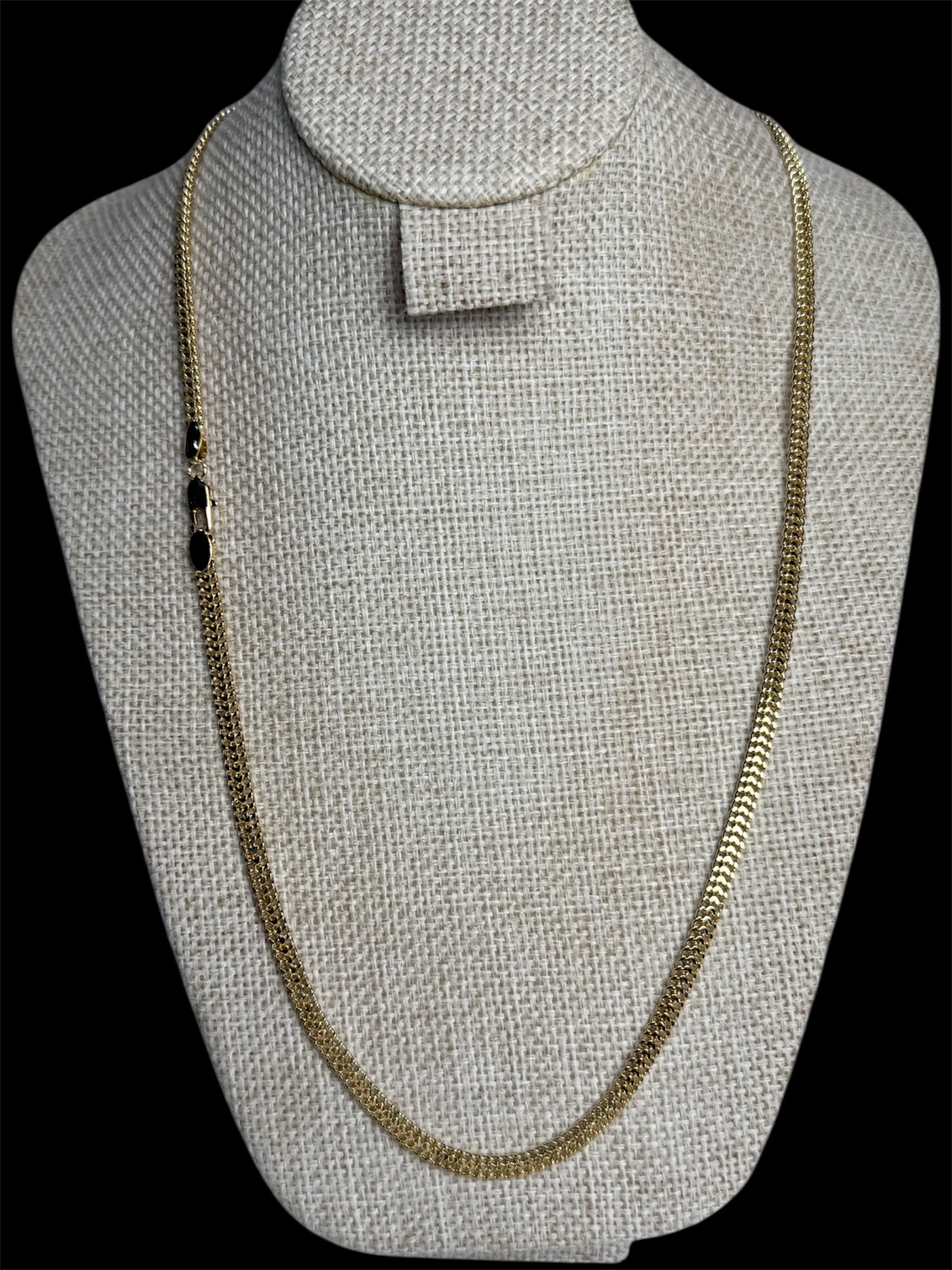 Cadena Petatillo 5 mm Oro Laminado 18 K