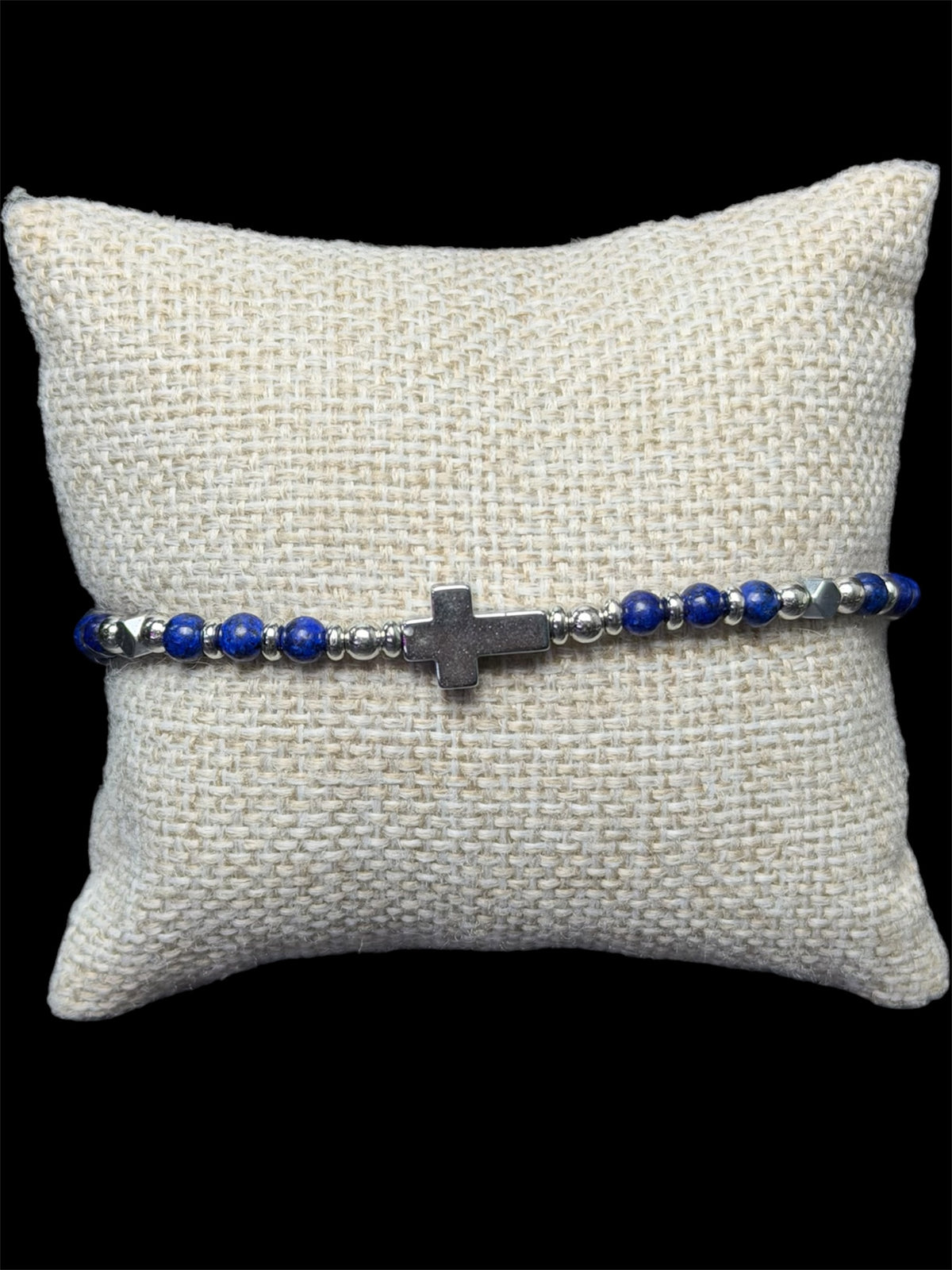 Pulsera Perlas Cruz Azul
