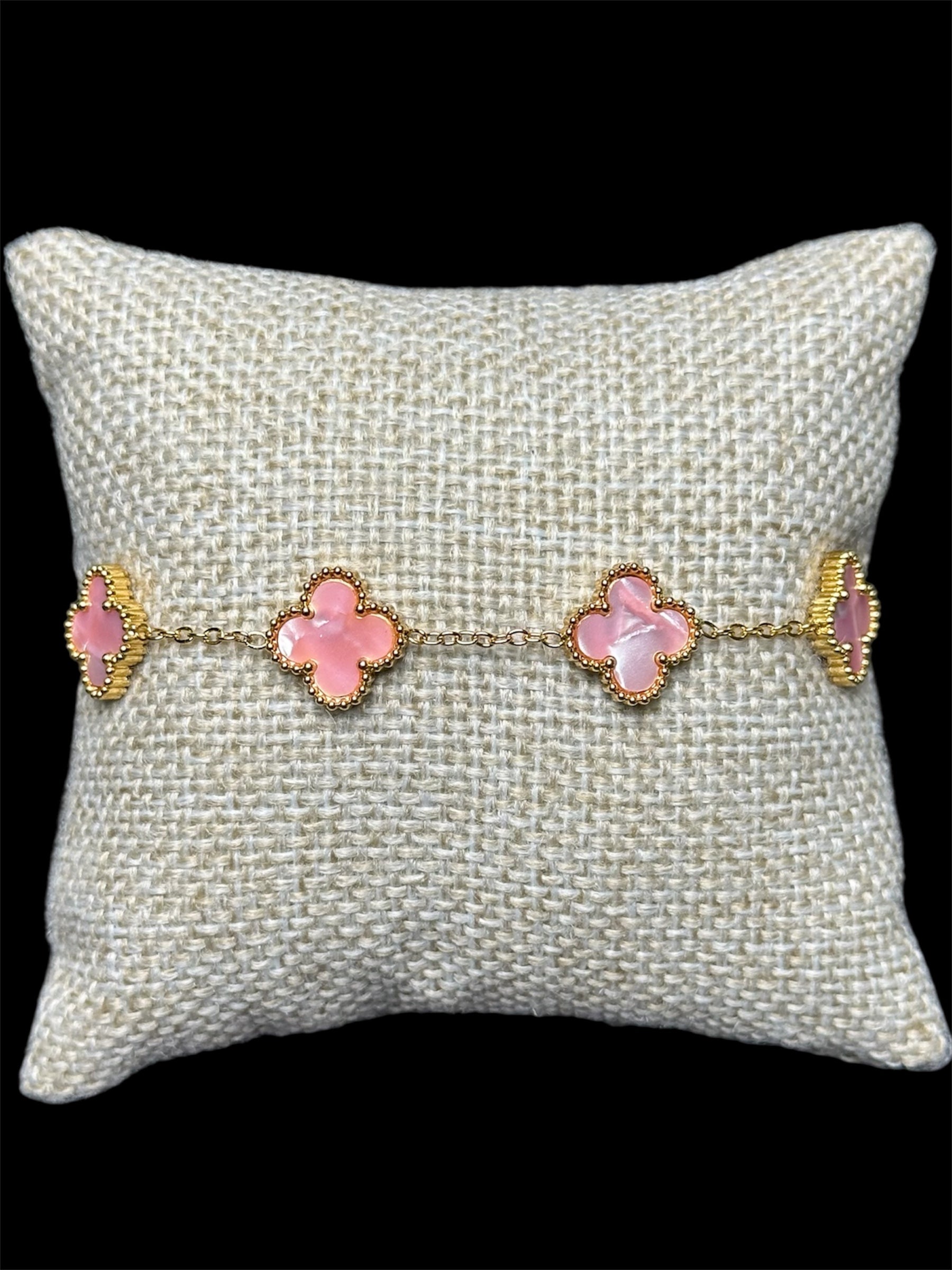 Pulsera VC Rosa Dorada Acero Inoxidable