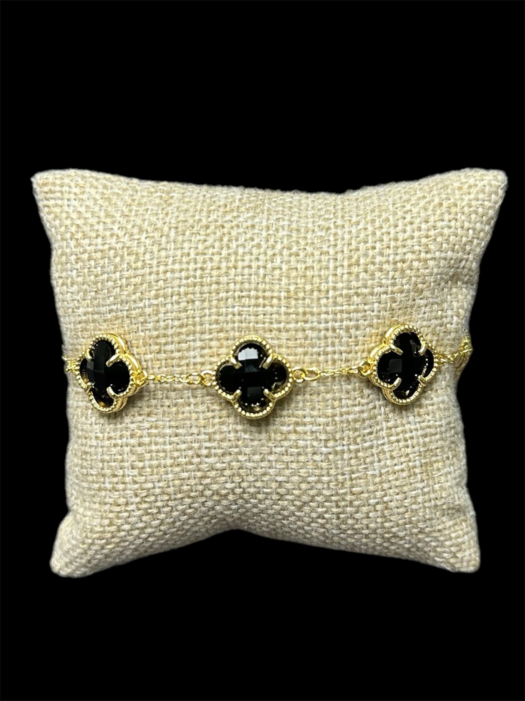 Pulsera VC Oro Laminado Negra