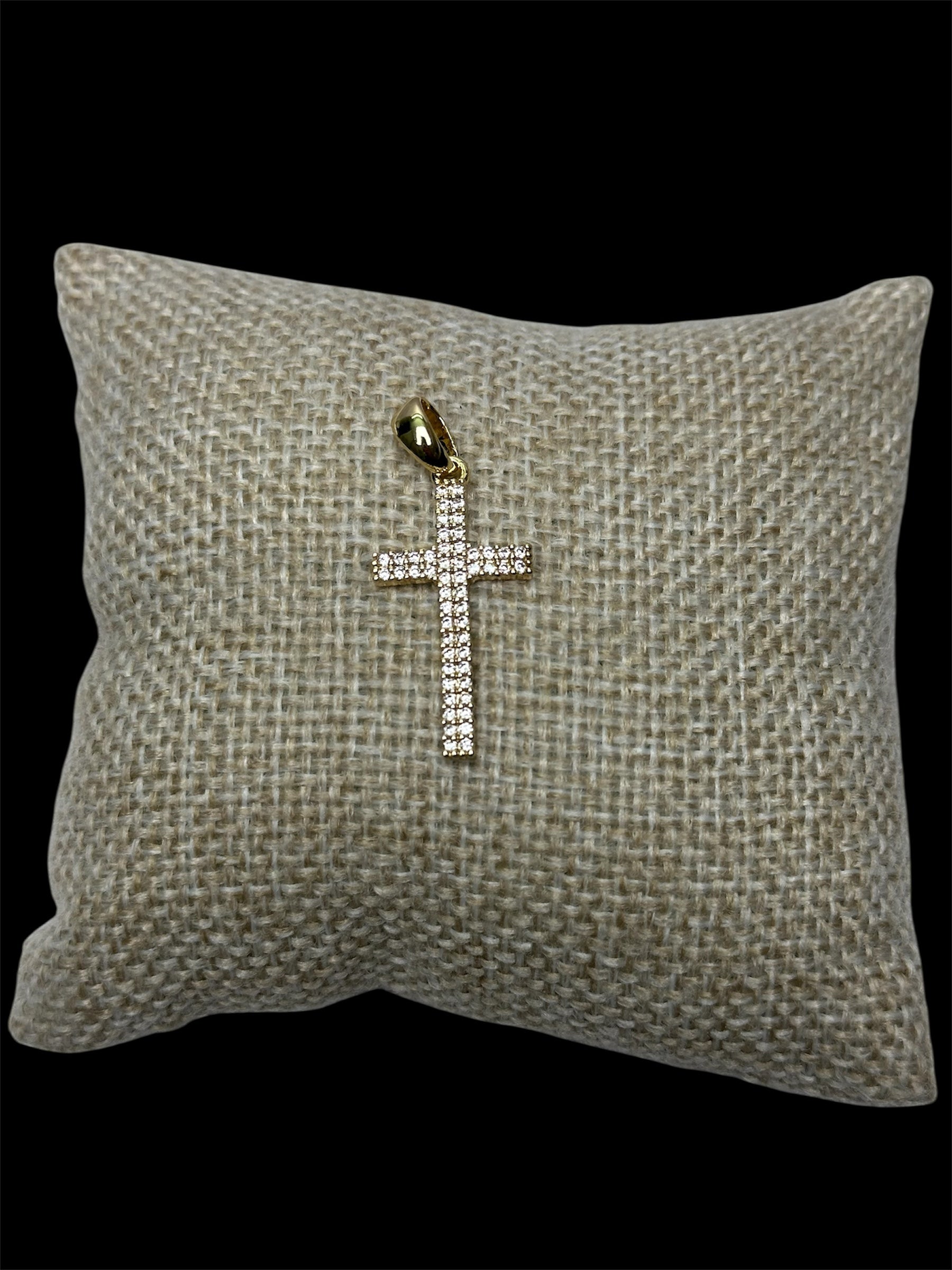 Dije Cruz 3.5 cm Oro Laminado 18 K