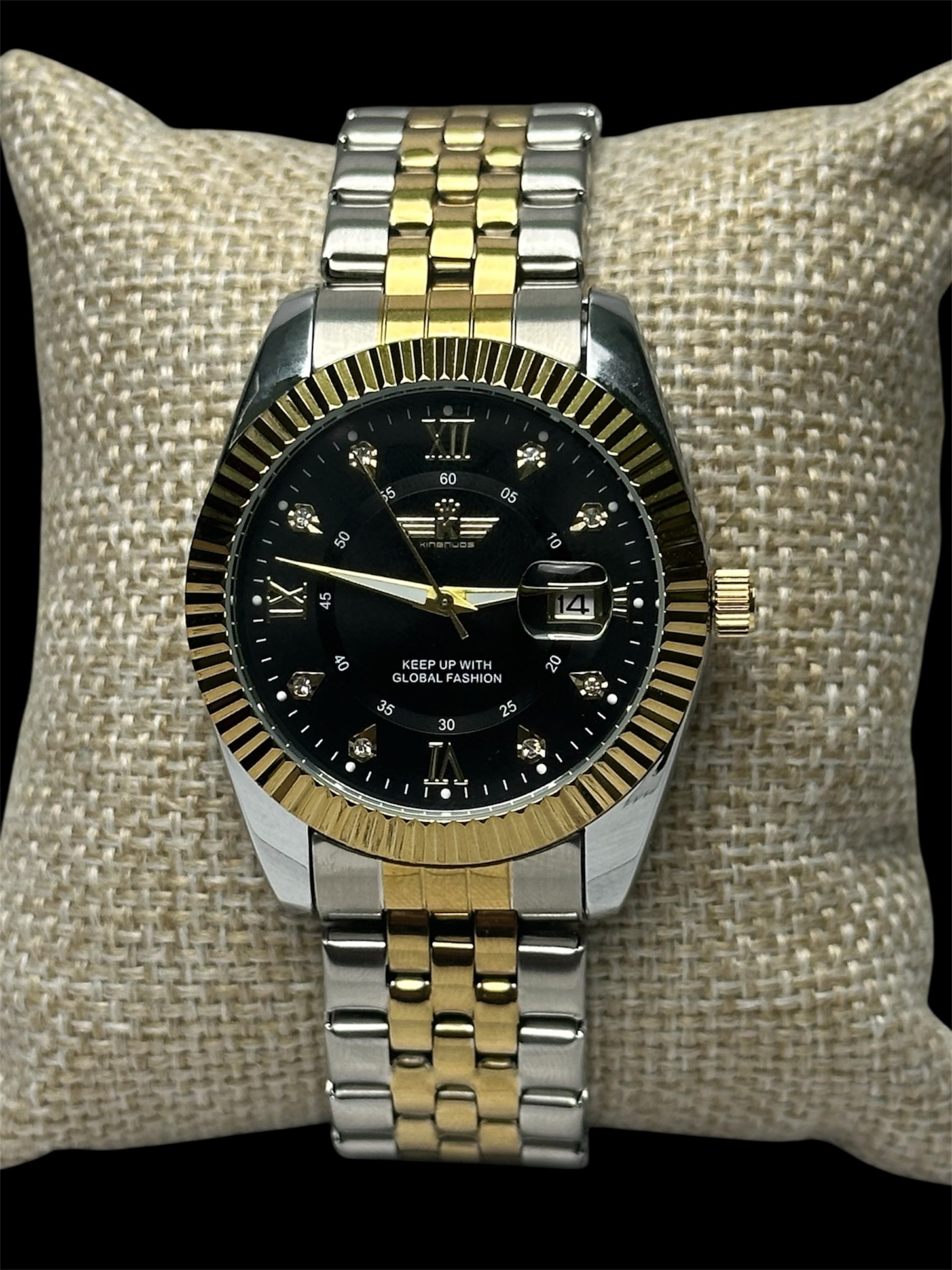 Reloj Tipo Rlx Combinado Negro