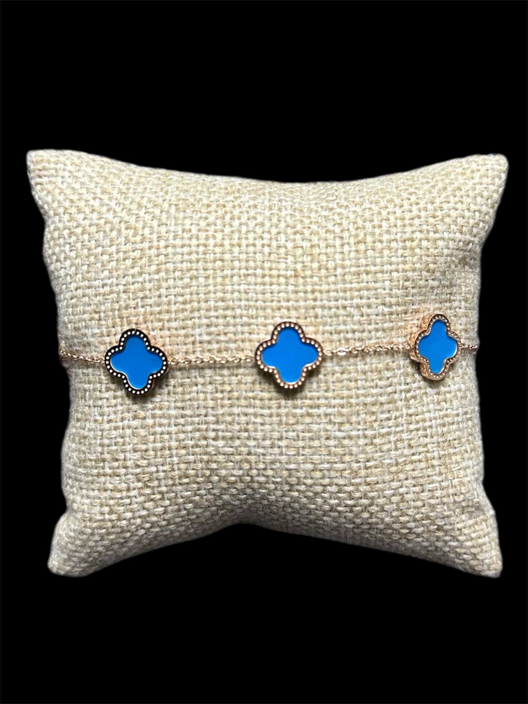 Pulsera VC Rosa Azul Acero Inoxidable