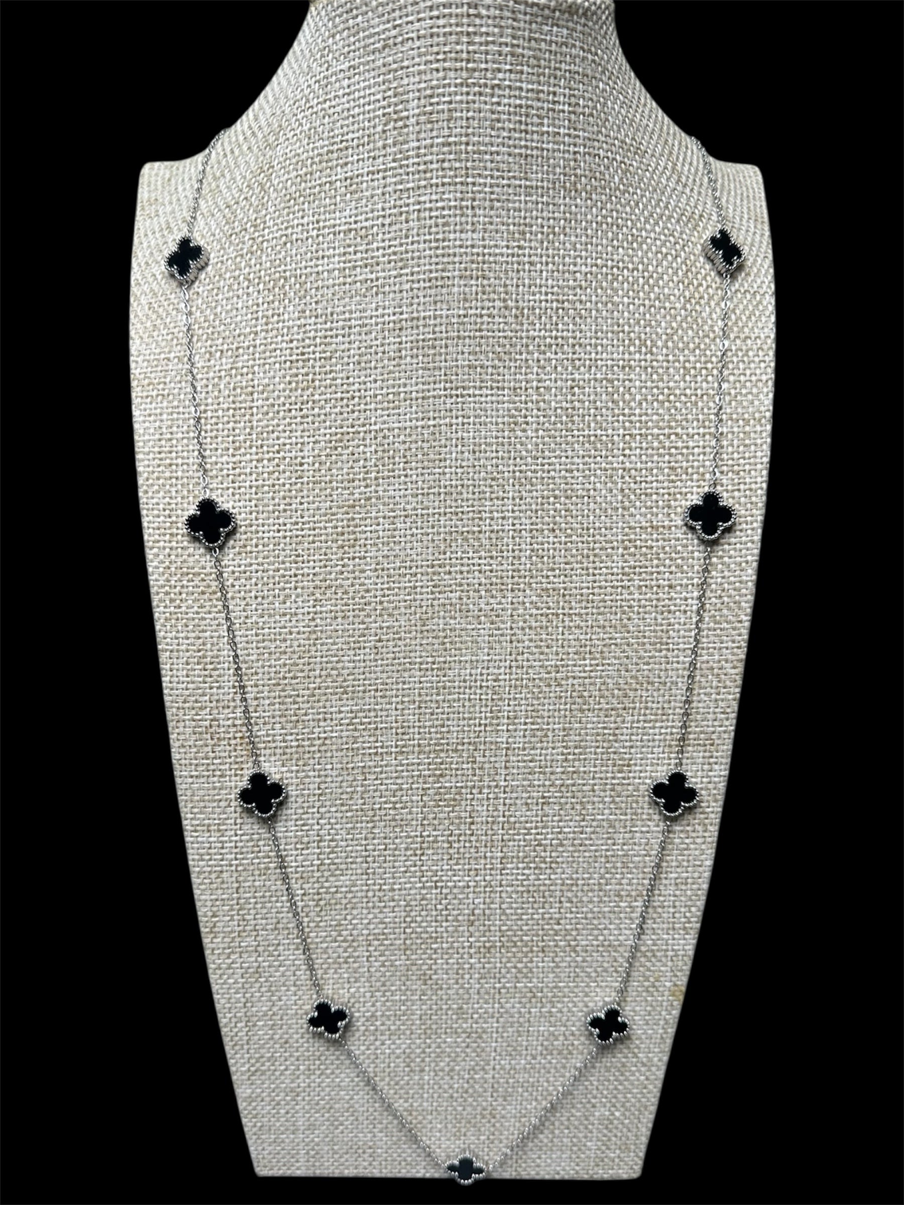 Cadena VC Plata Negra 80 cm