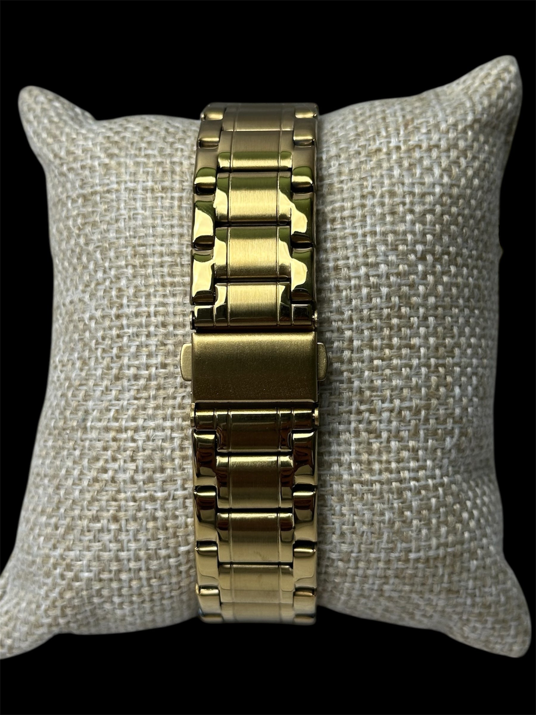 Reloj Automático Dorado Transparente