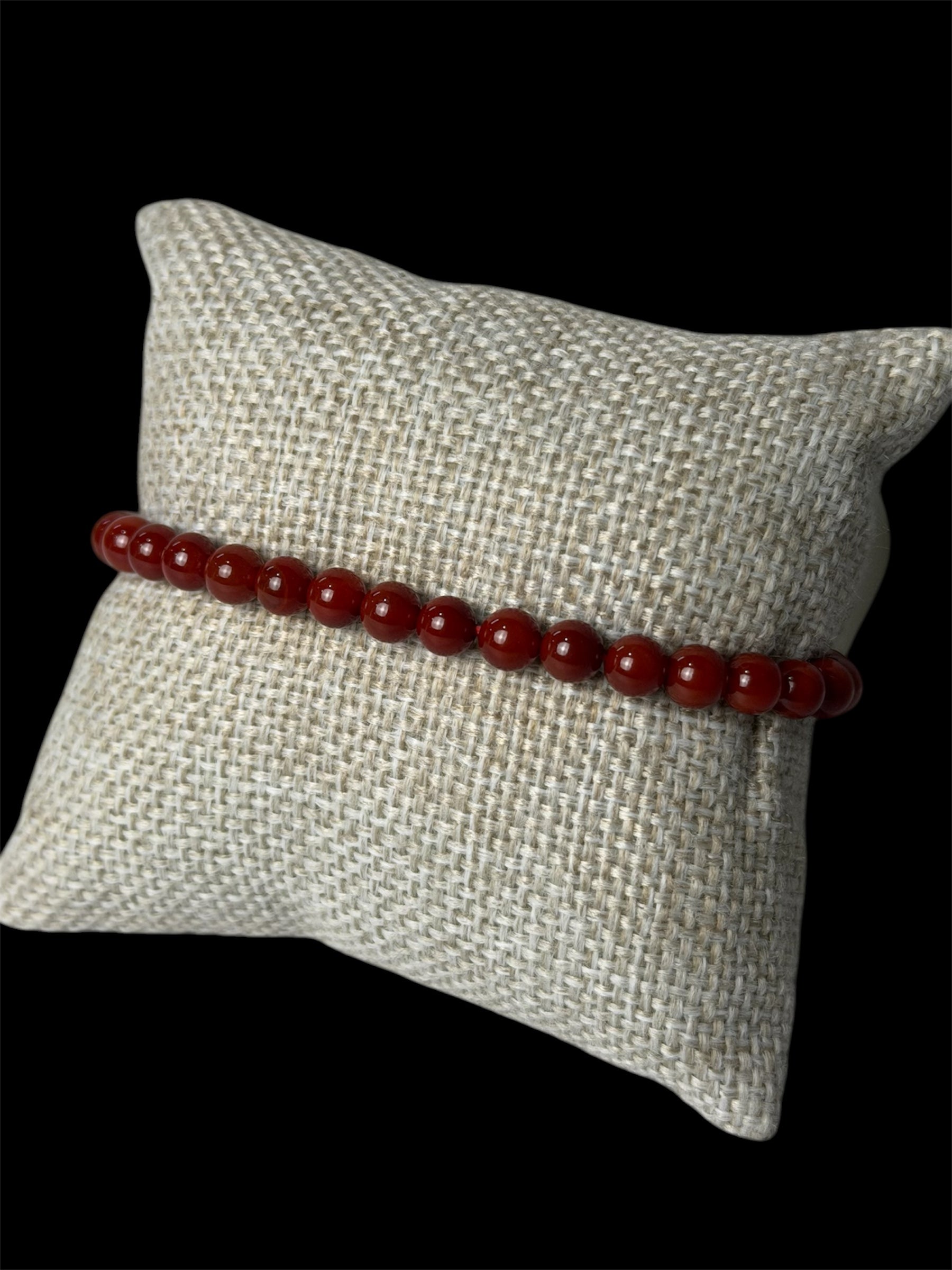 Pulsera Roja Piedras Naturales