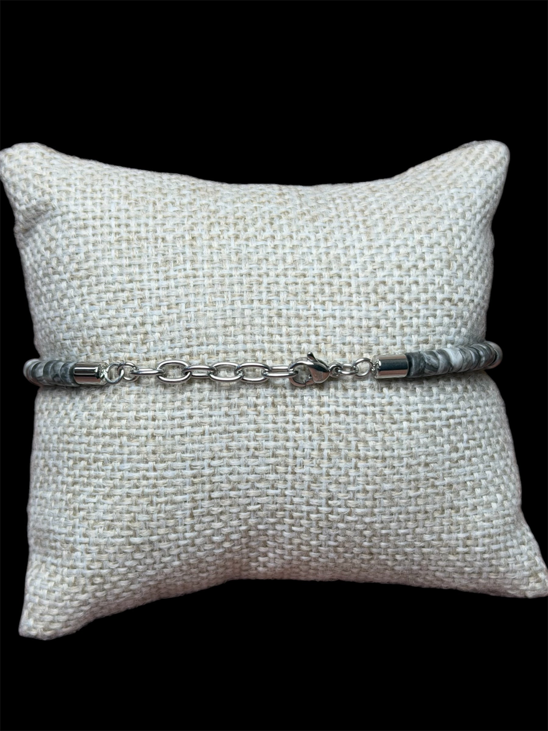 Pulsera Piedras Agate Acero Inoxidable