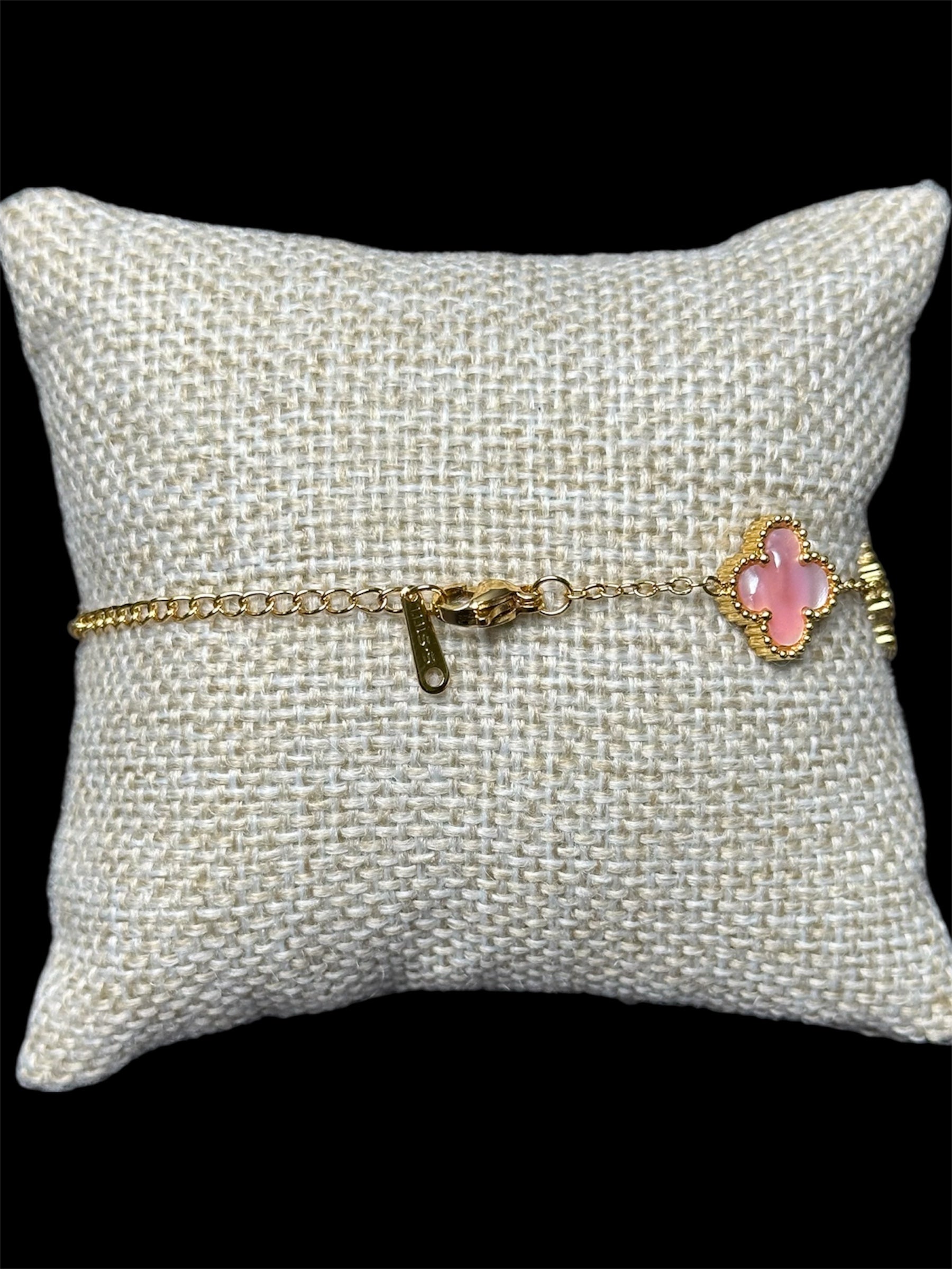 Pulsera VC Rosa Dorada Acero Inoxidable
